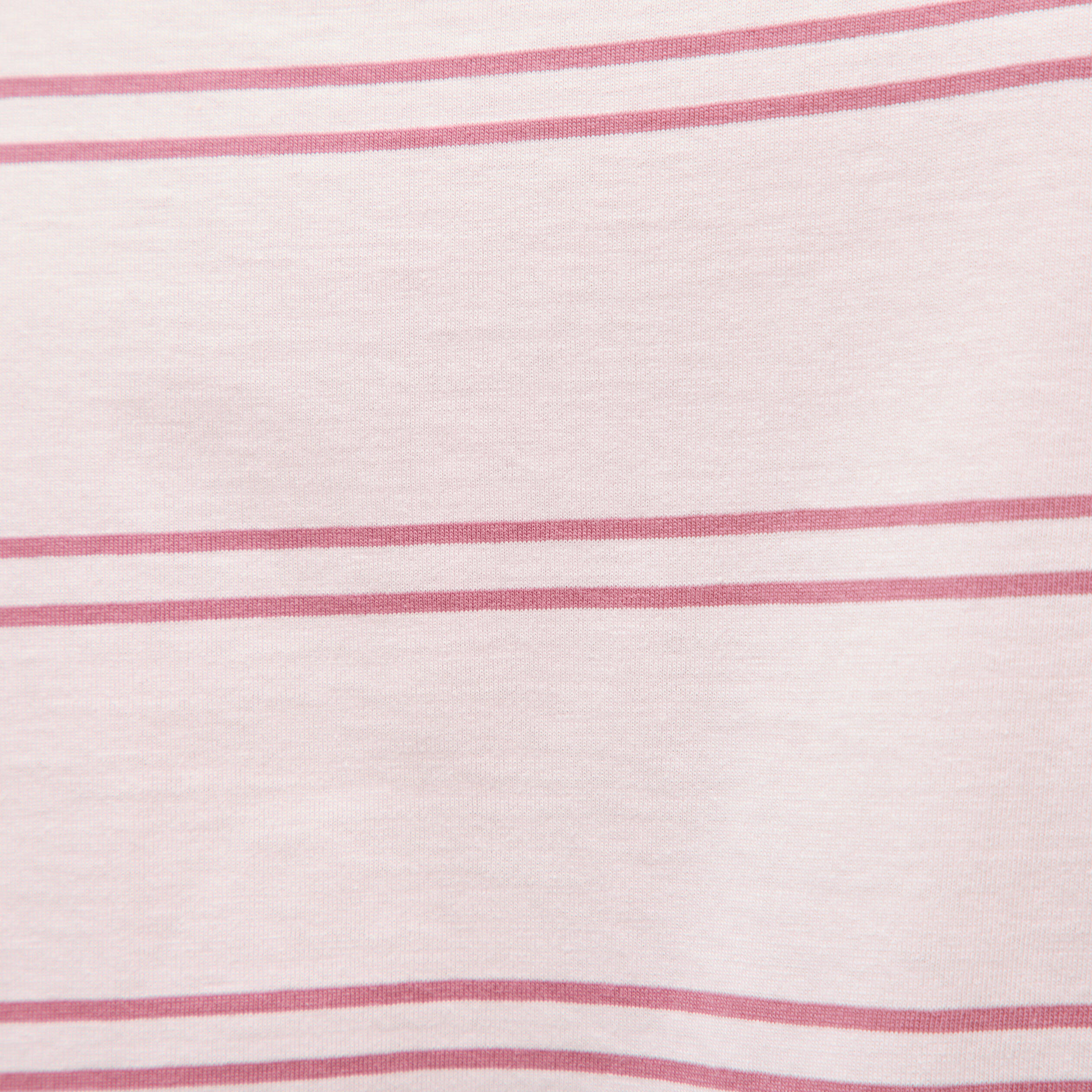 T-shirt ample ray&eacute; avec broderie rose clair homme
