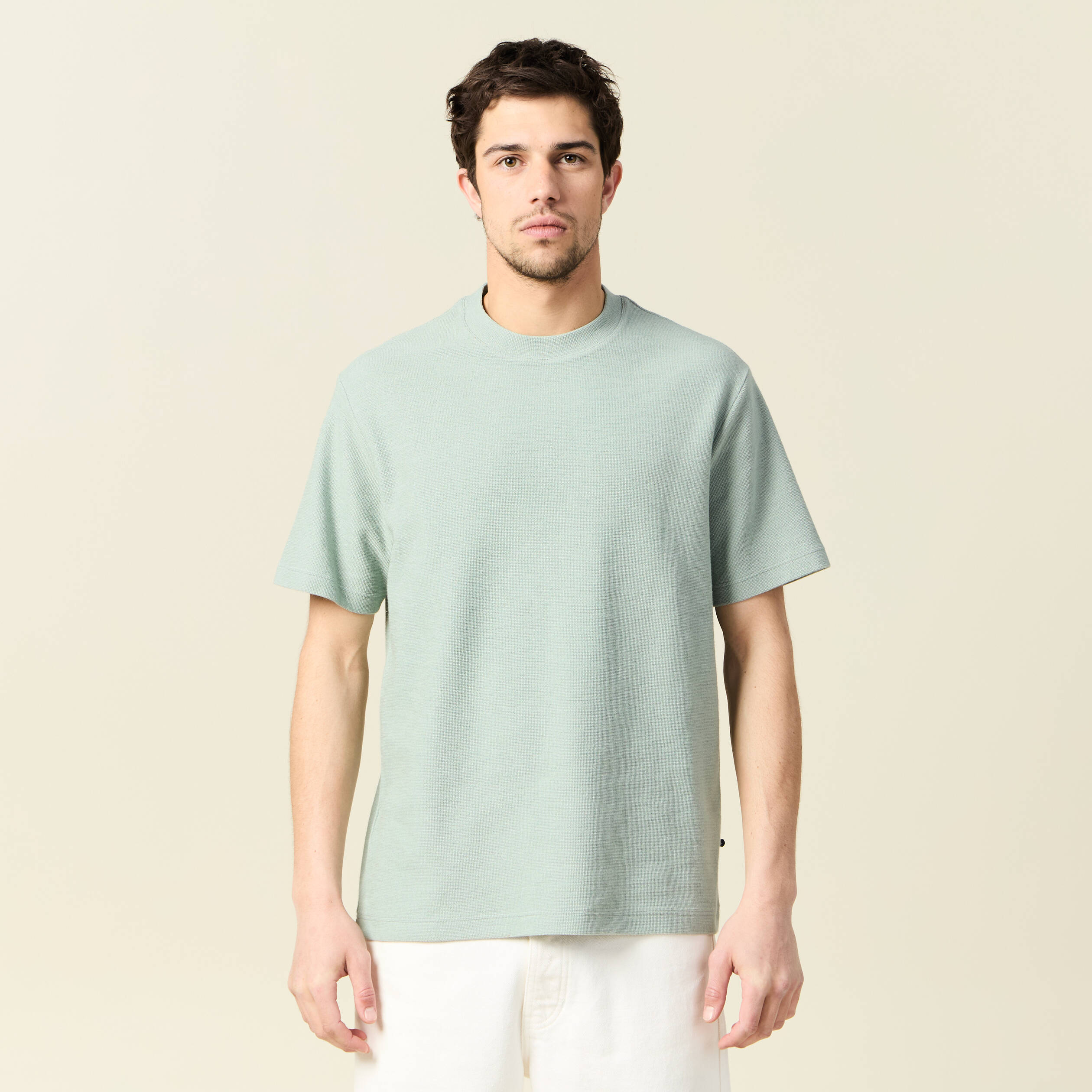 t shirt manches courtes vert olive homme T-shirt manches courtes vert olive homme