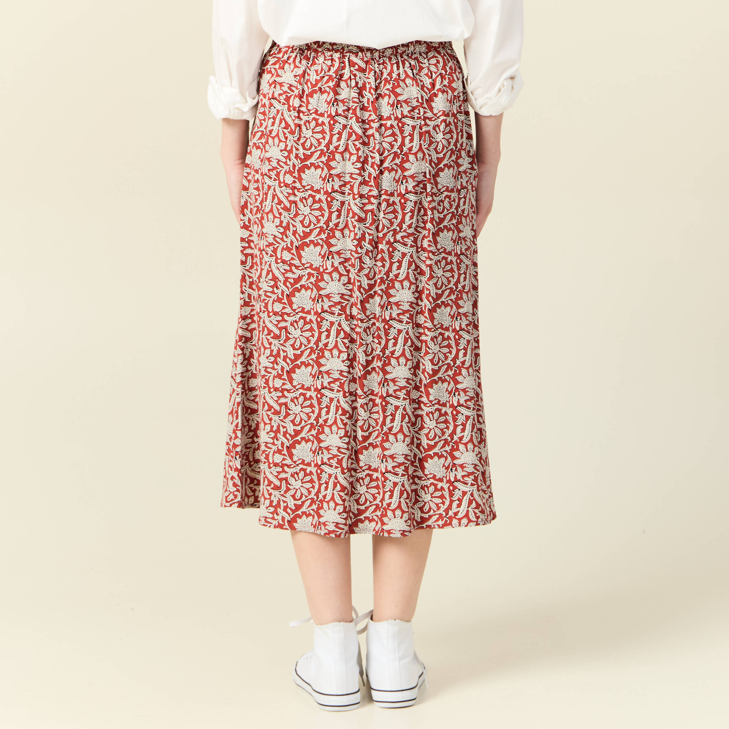 jupe midi droite fluide bleu gris femme Jupe midi droite fluide bleu gris femme