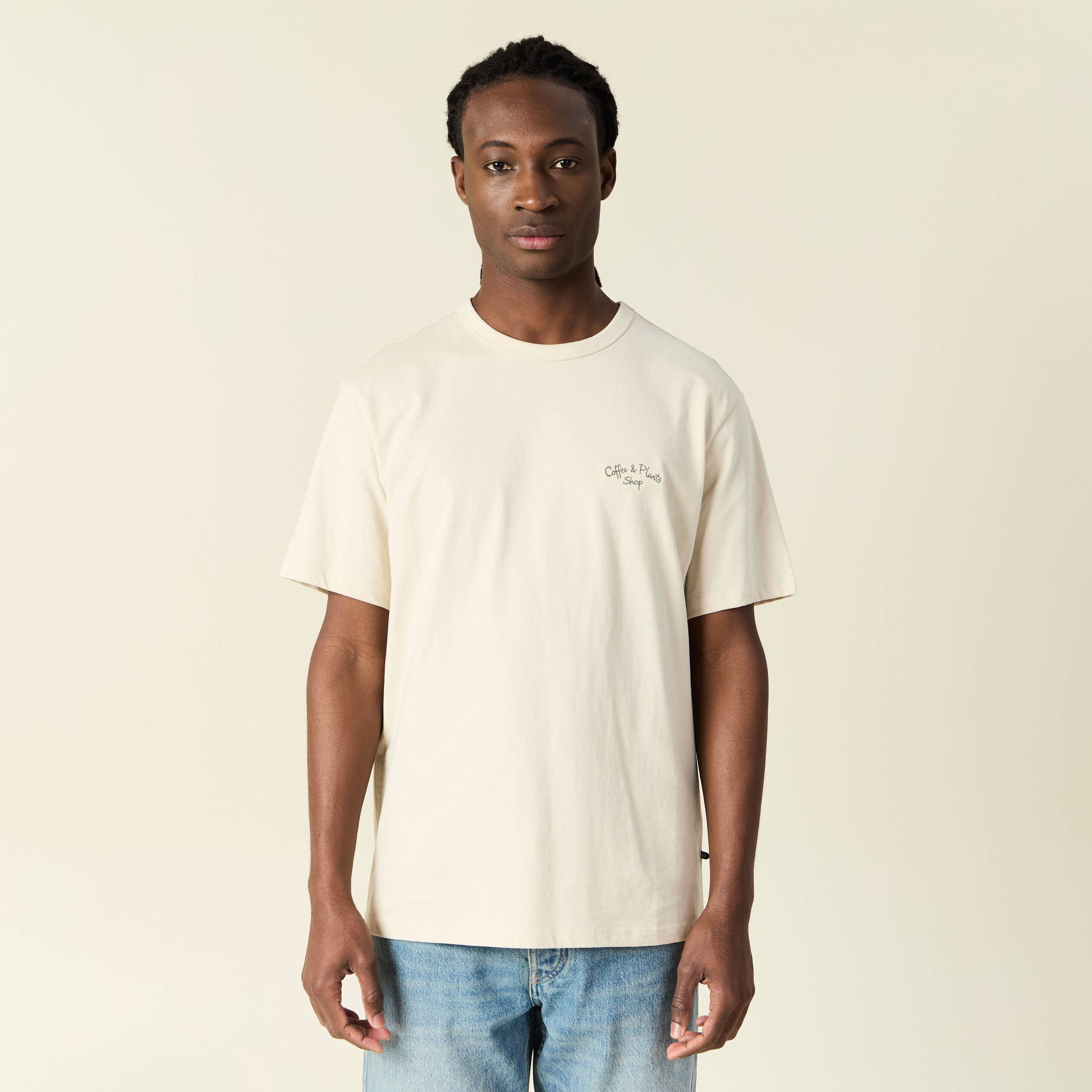 t shirt manches courtes sable homme T-shirt manches courtes sable homme