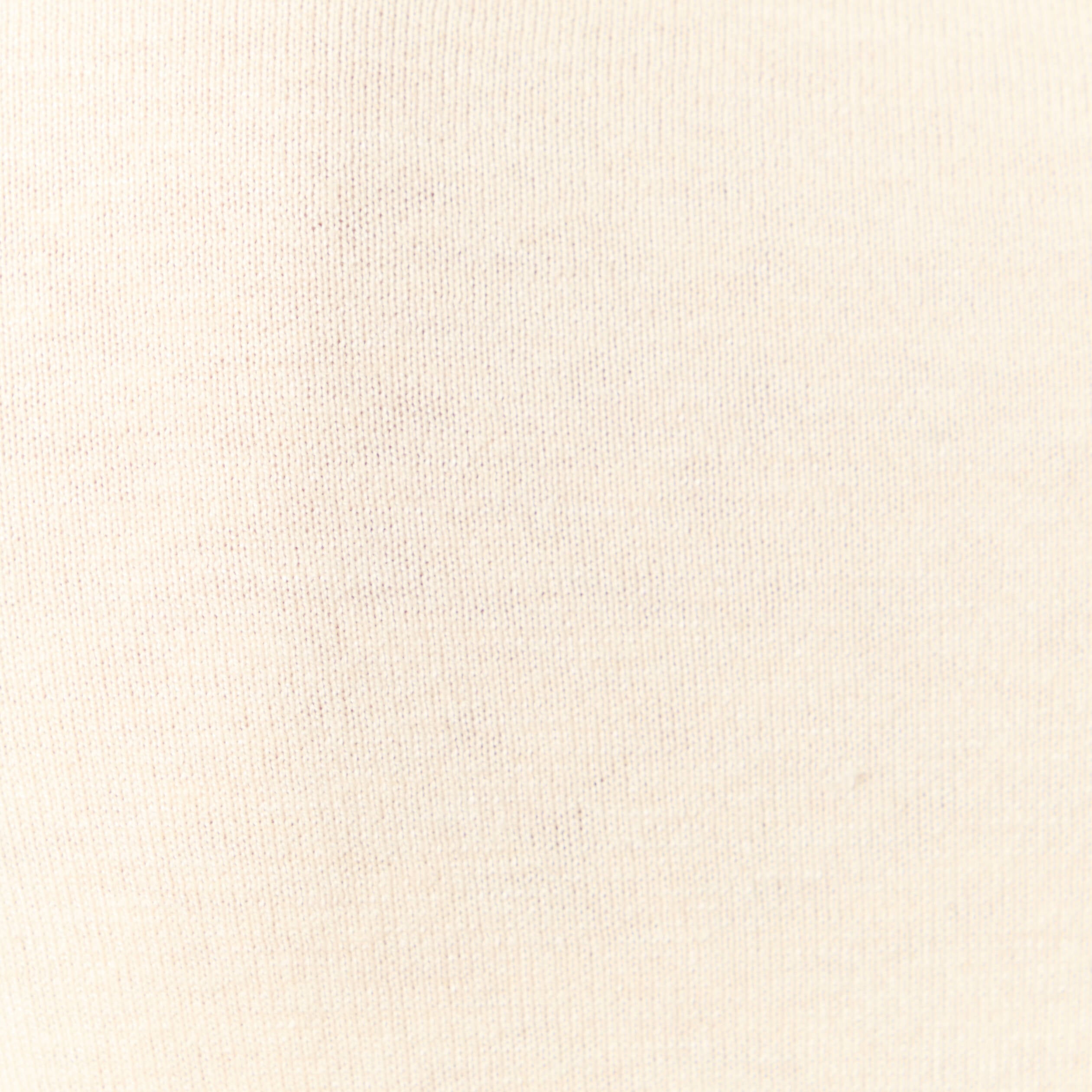 Gilet manches longues col rond creme femme