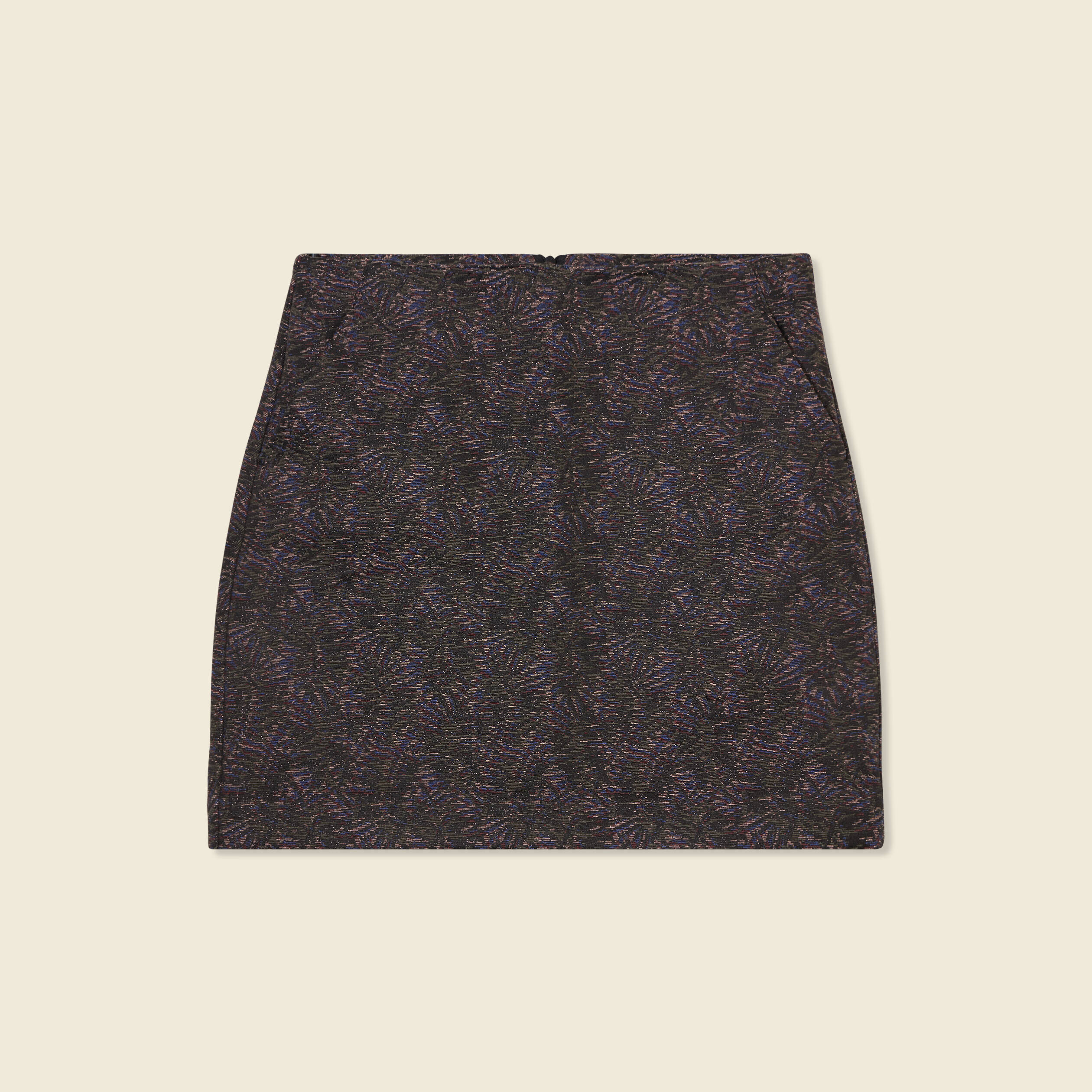 Jupe droite multicolore femme