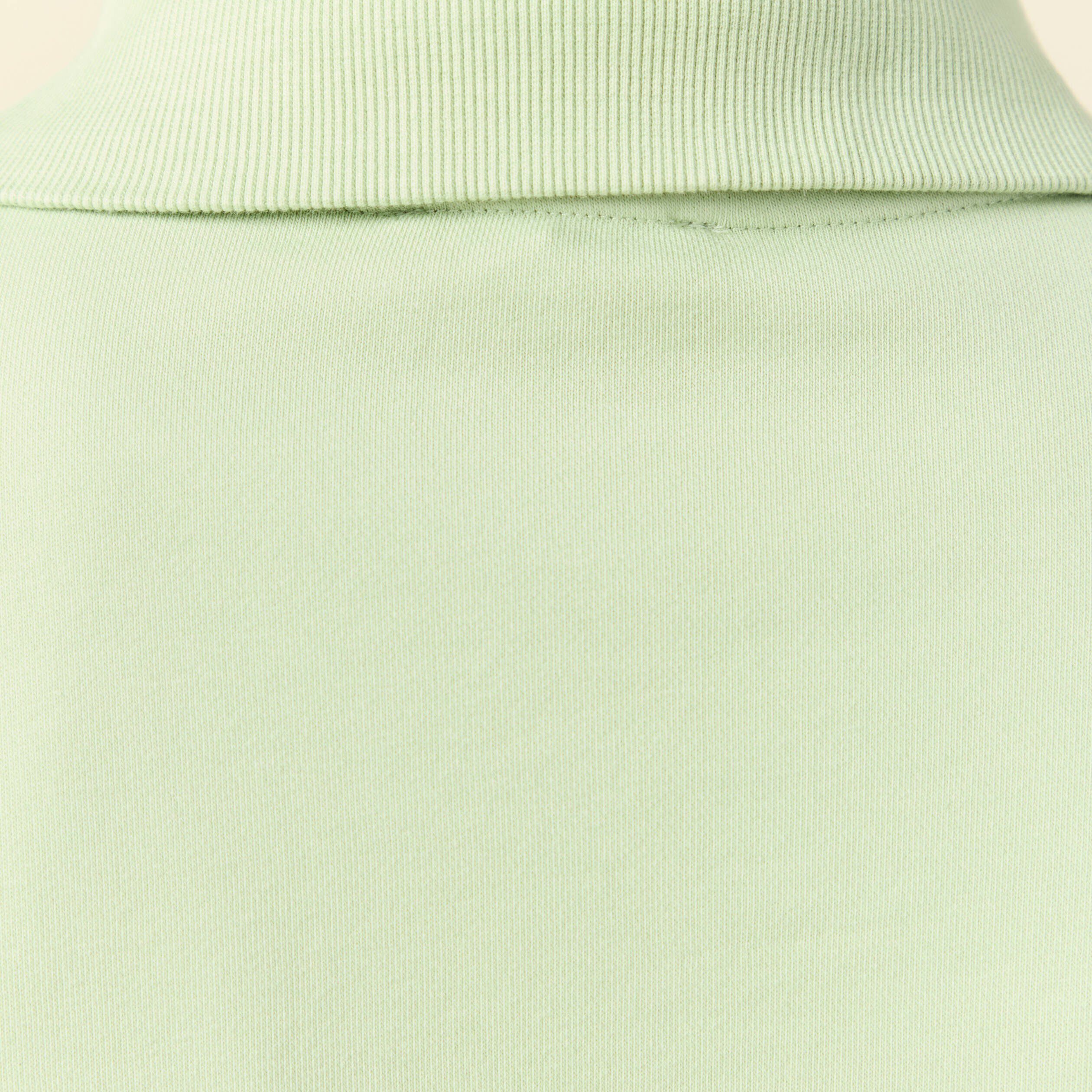 Pantalon large taille haute fluide vert clair femme