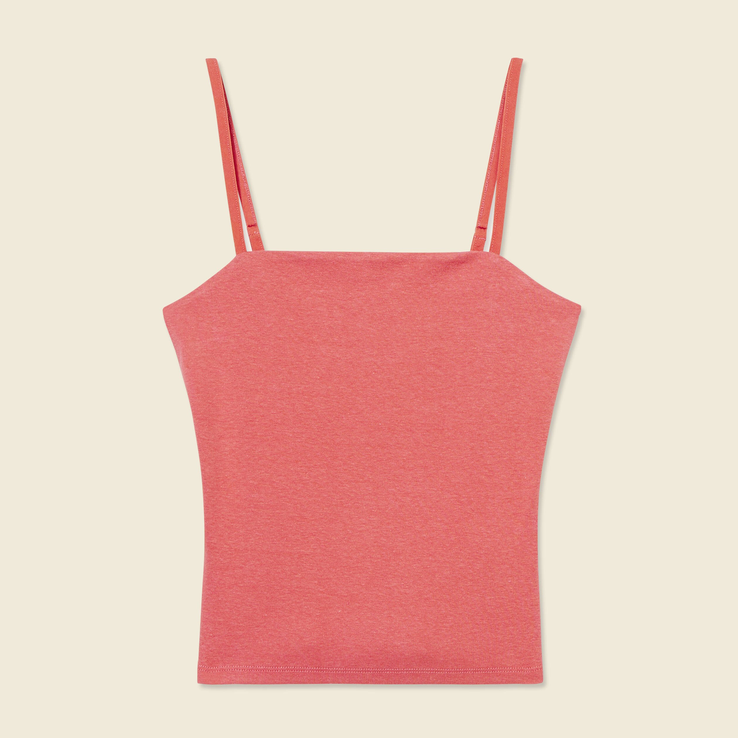bustier cropped a bretelles terracotta femme Bustier cropped à bretelles terracotta femme