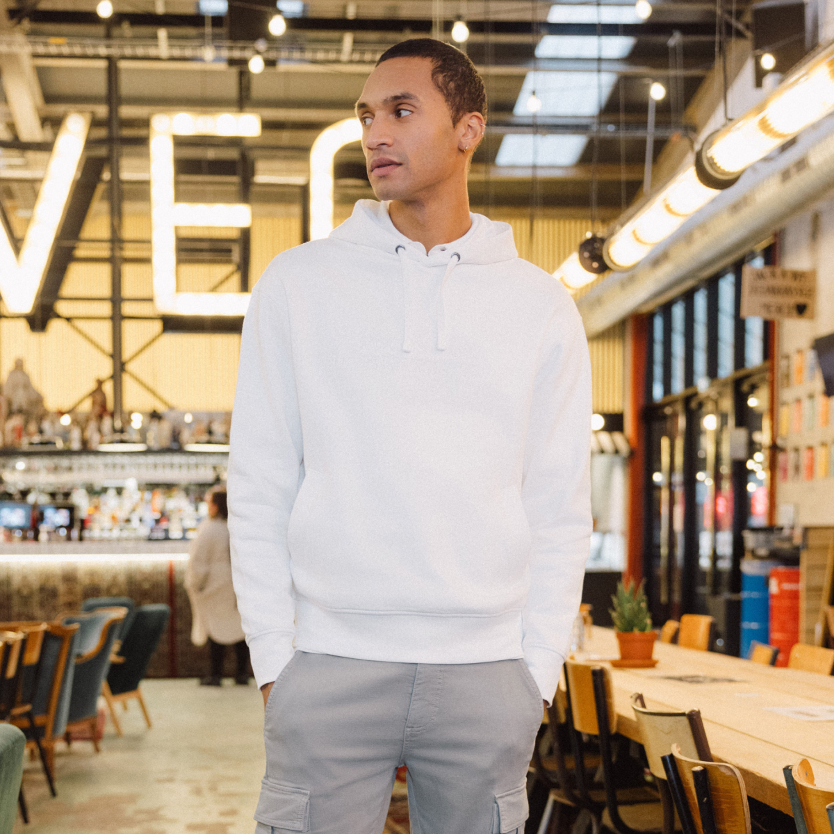 sweat a capuche ecru homme Sweat à capuche ecru homme