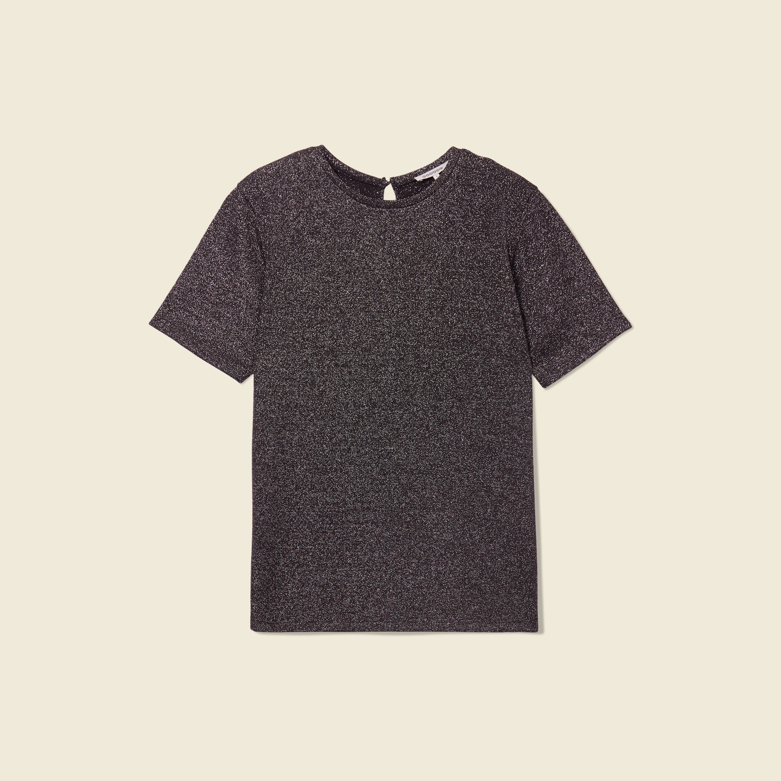T-shirt manches courtes gris foncé femme