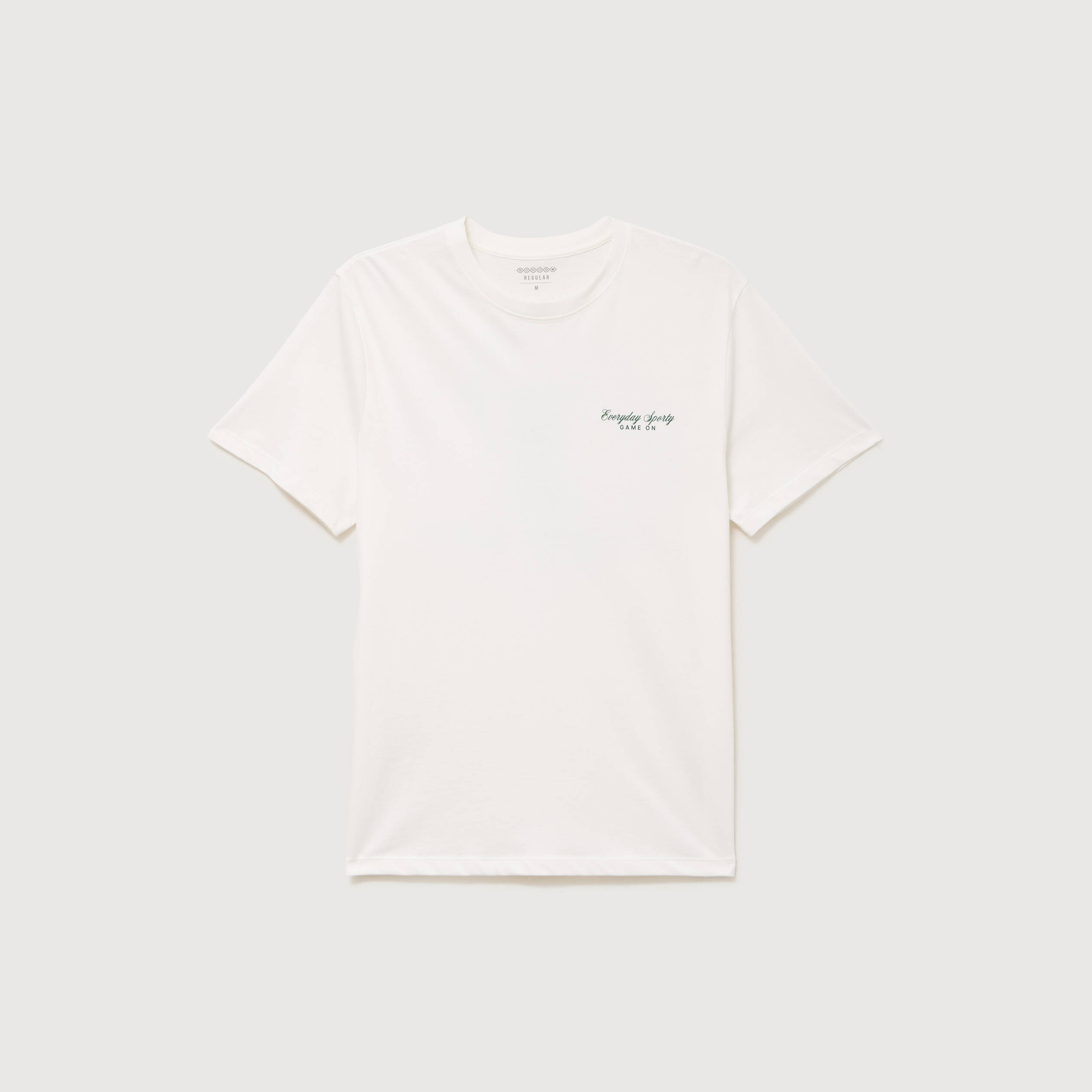 T-shirt en coton ecru homme