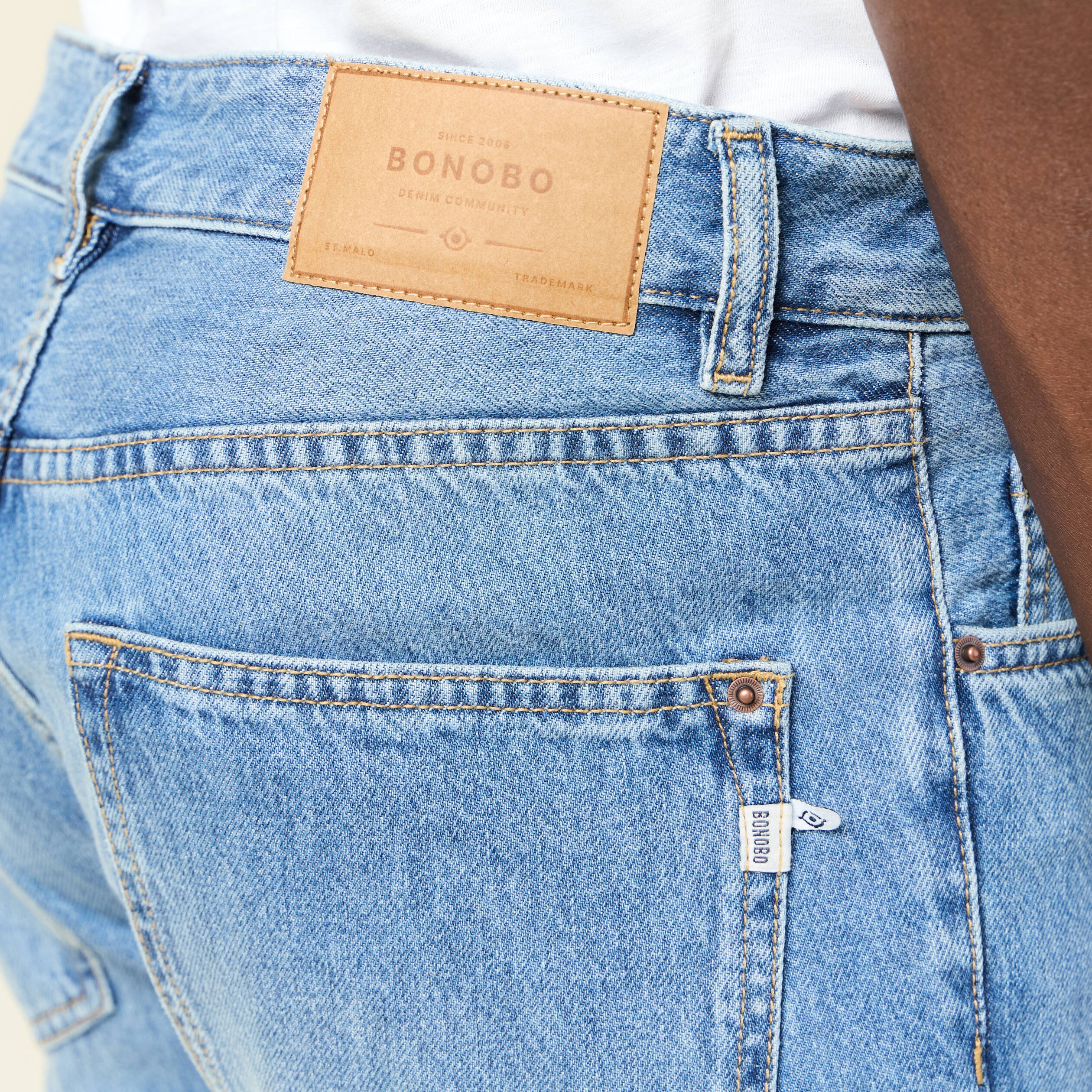 jeans relax 5 poches denim used homme Jeans relax 5 poches denim used homme