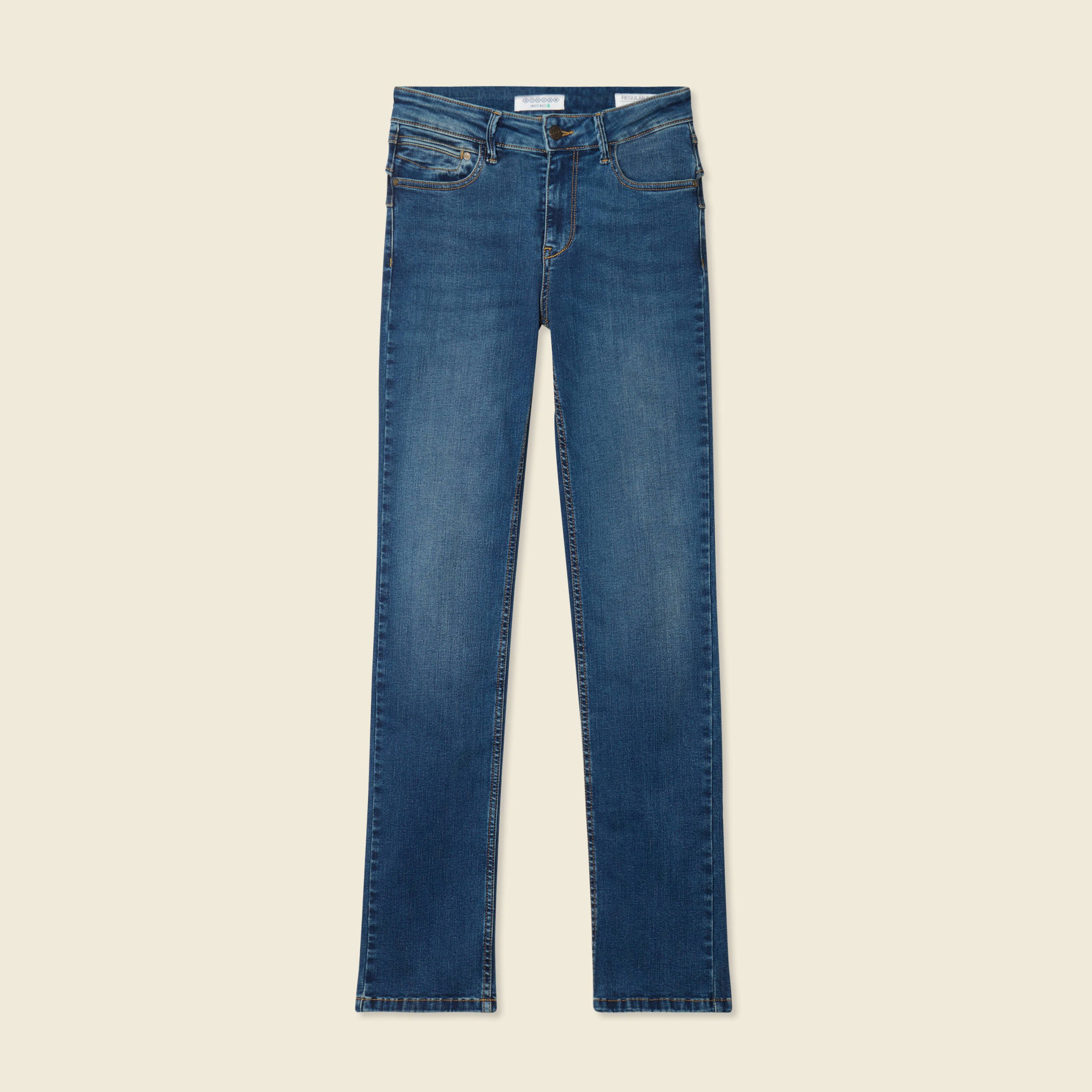 jeans demi regular taille haute denim stone femme Jeans Demi - regular taille haute denim stone femme