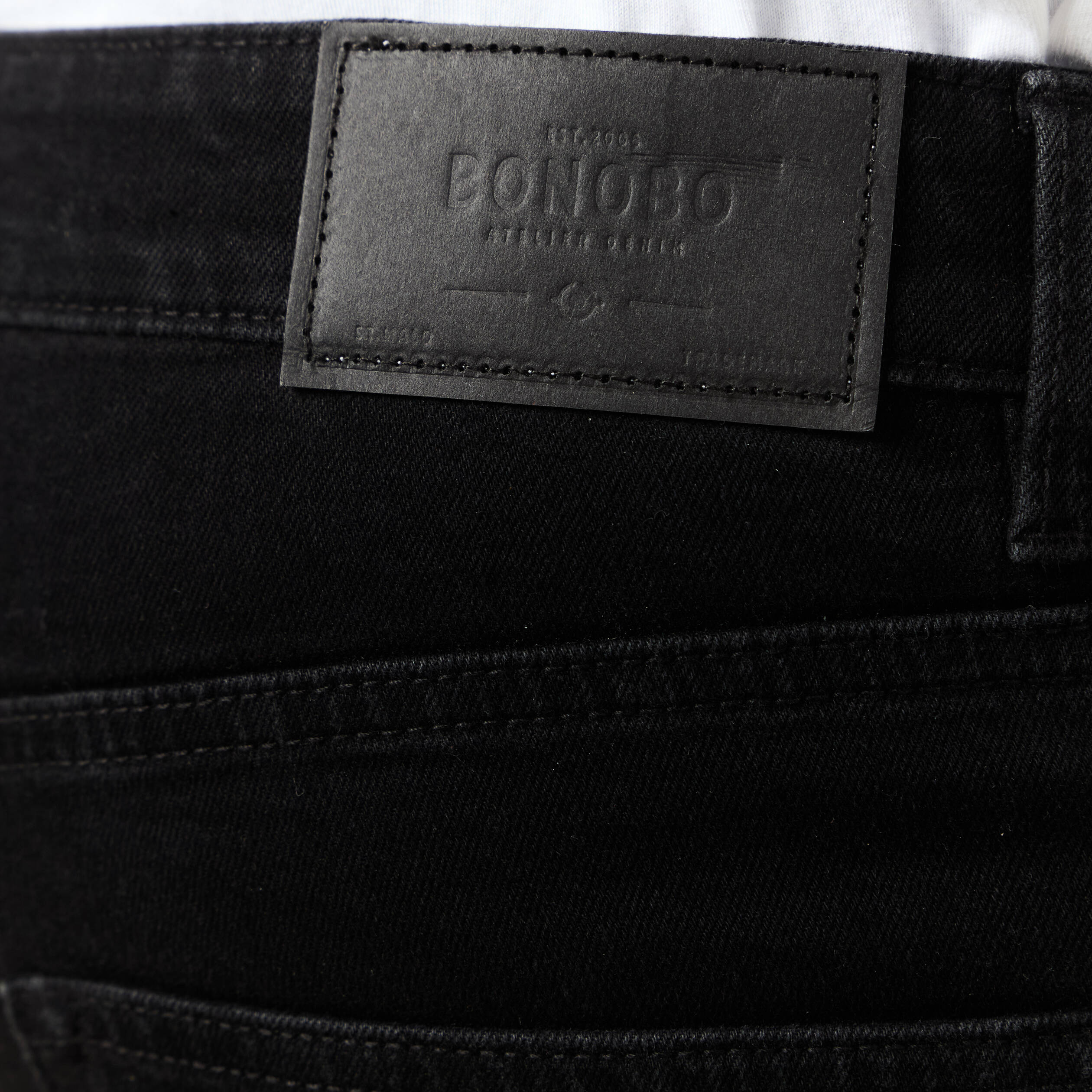 jeans skinny tapered denim noir homme Jeans skinny tapered denim noir homme
