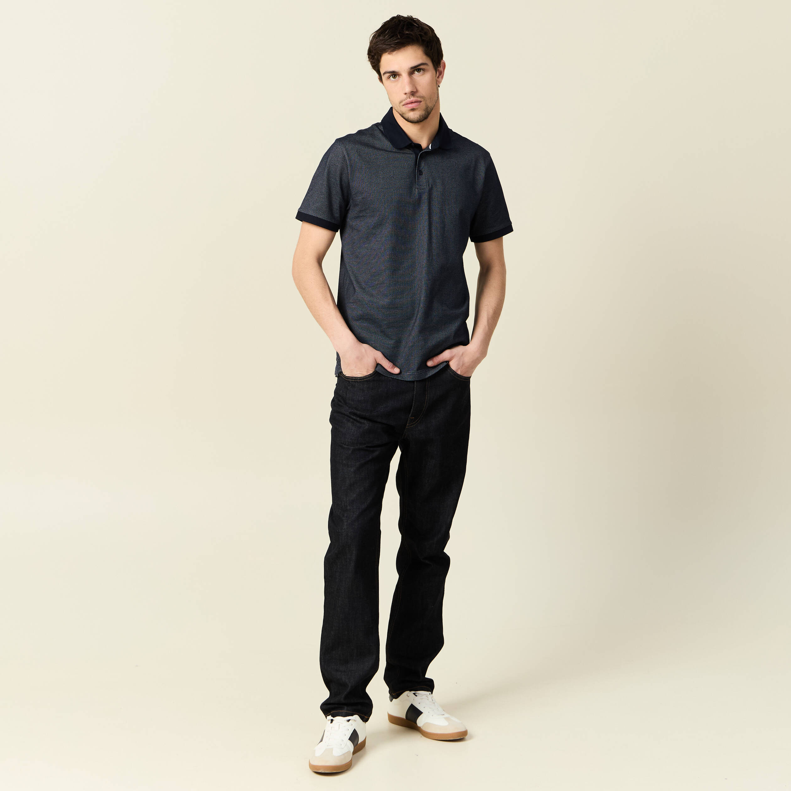 polo manches courtes bleu marine homme Polo manches courtes bleu marine homme