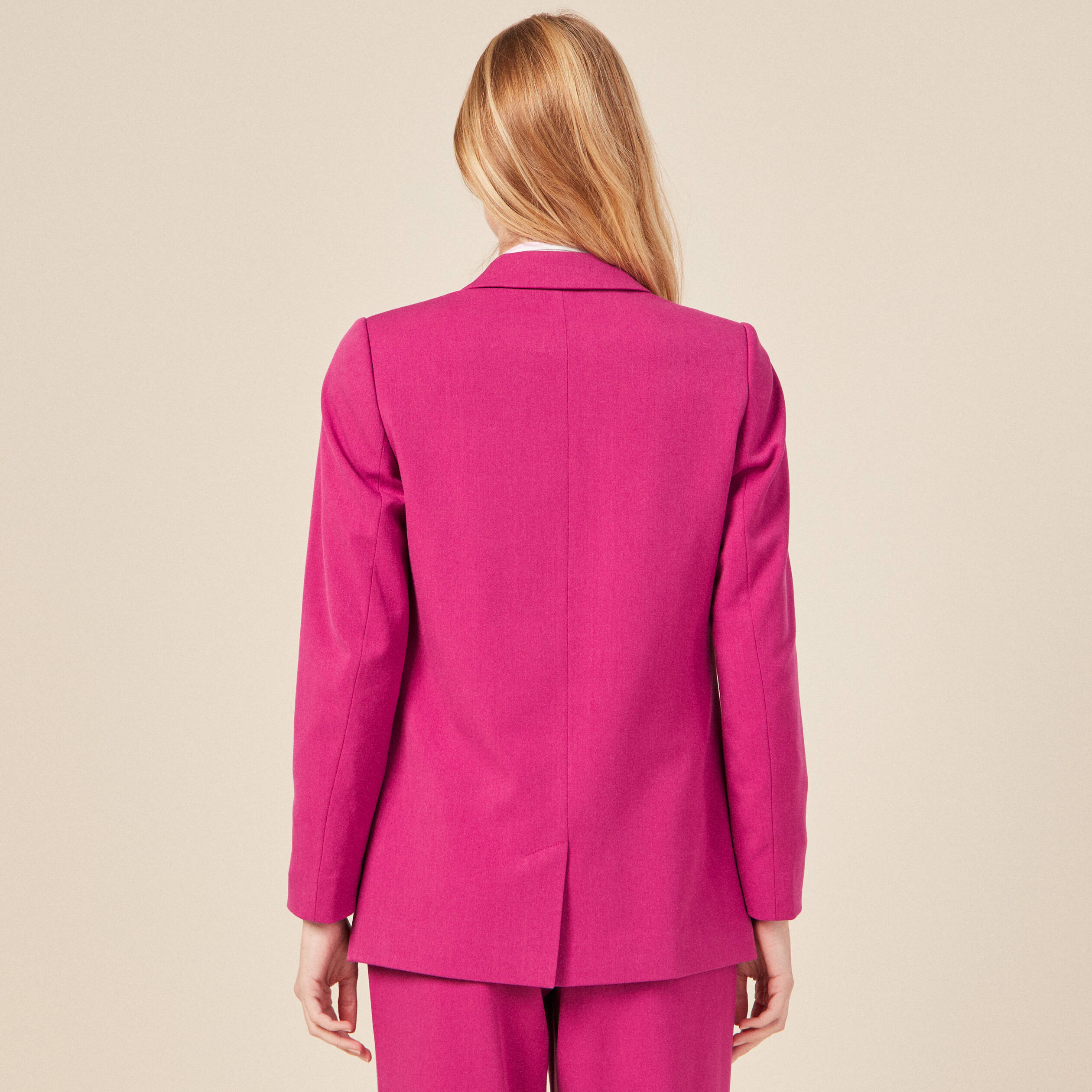 veste blazer double boutonnage violet clair femme Veste blazer double boutonnage violet clair femme