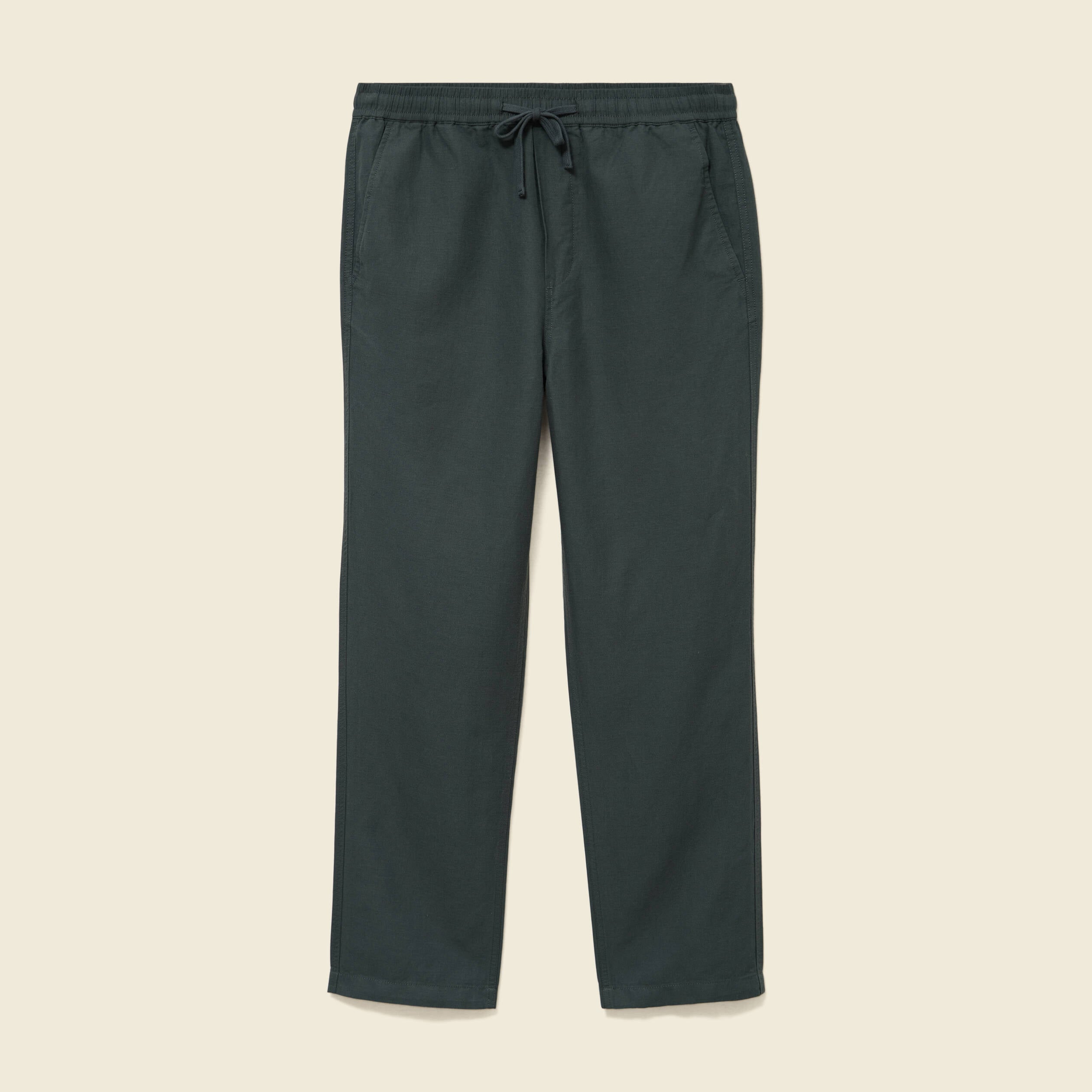 Pantalon coupe straight vert kaki homme