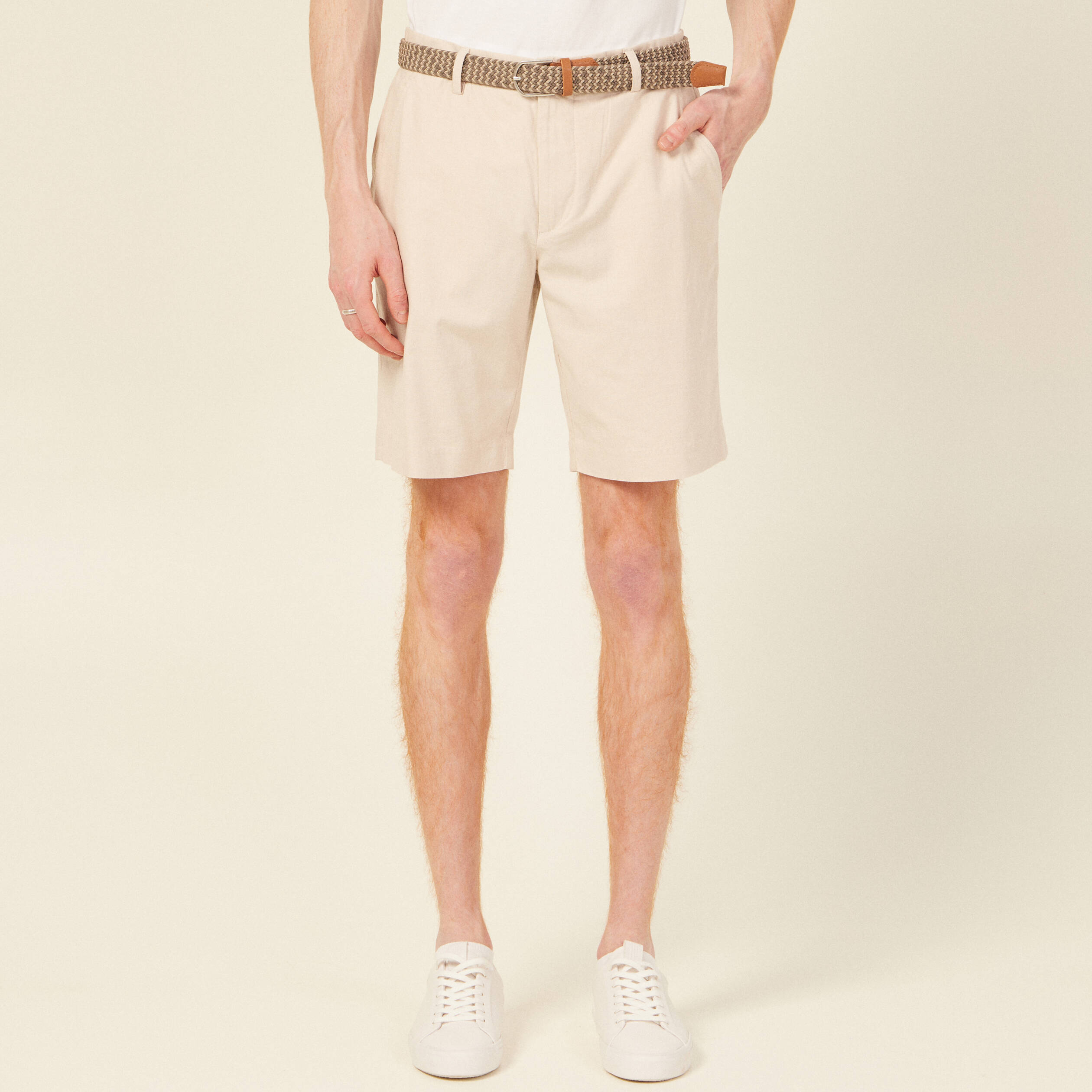 short a ceinture beige homme Short à ceinture beige homme