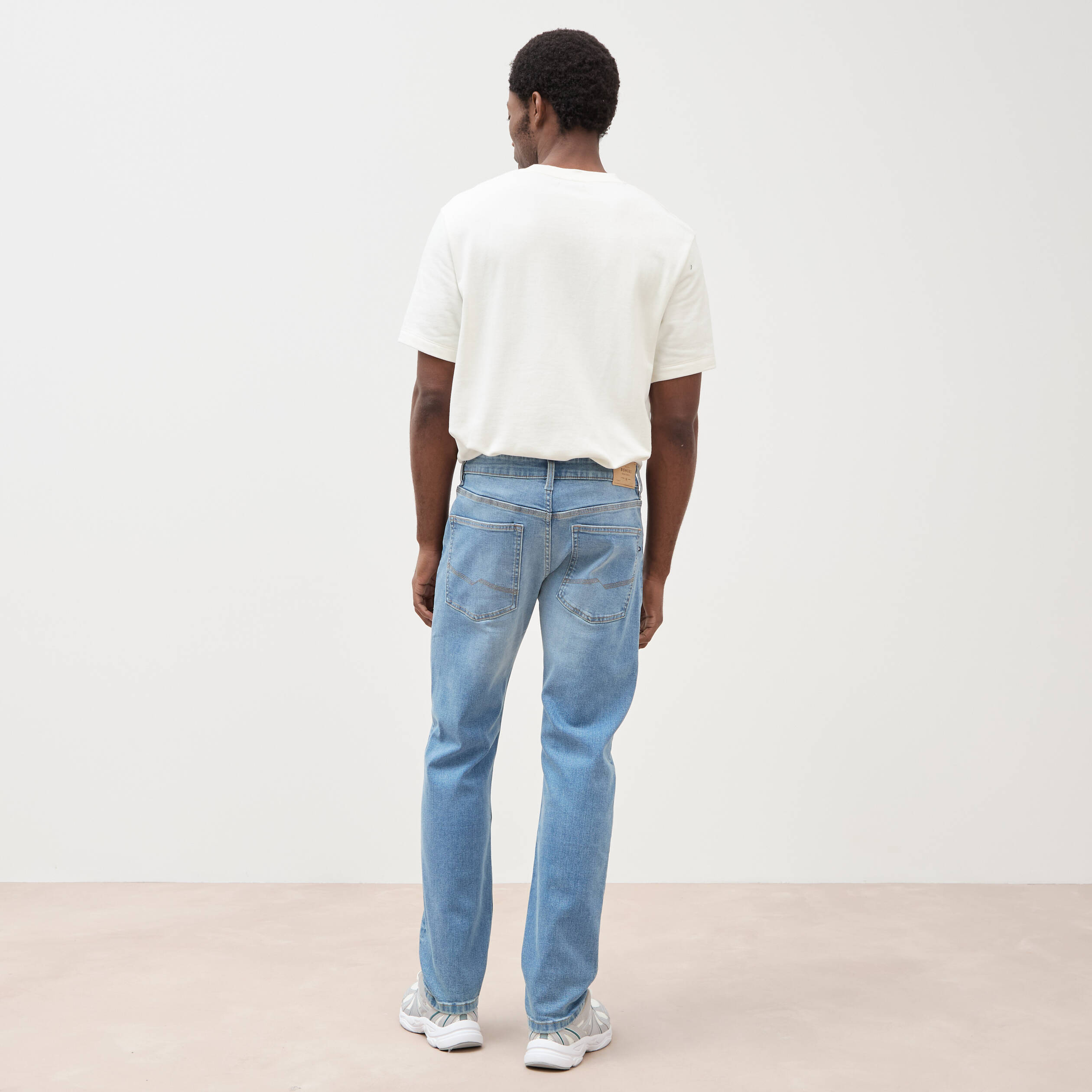 Jeans straight denim used homme