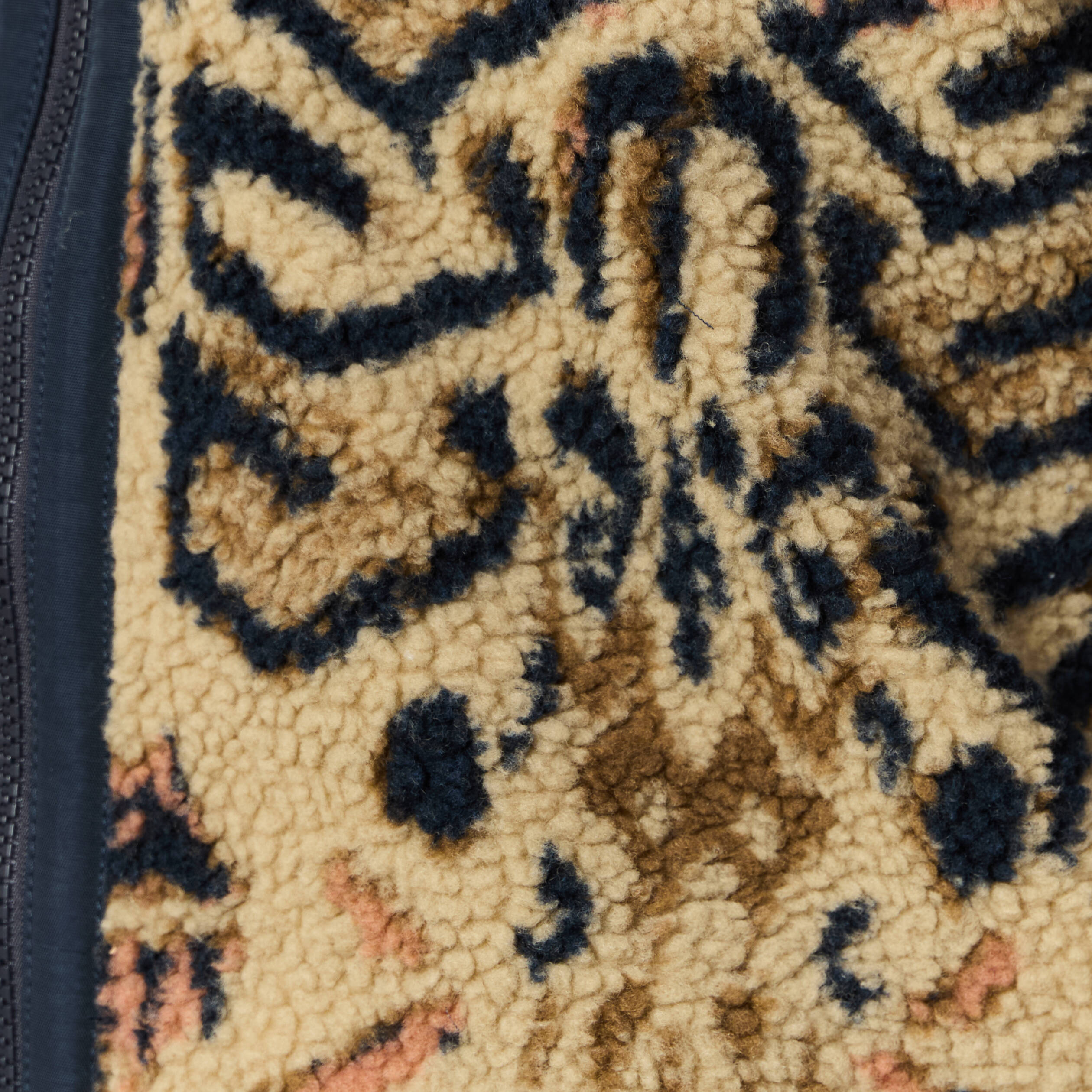 gilet manches longues zippe sherpa beige homme Gilet manches longues zippé sherpa beige homme