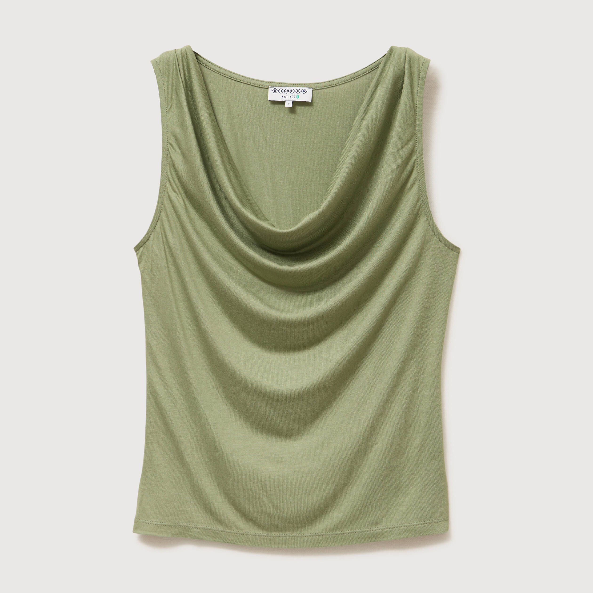 D&eacute;bardeur ajust&eacute; col b&eacute;nitier vert kaki femme