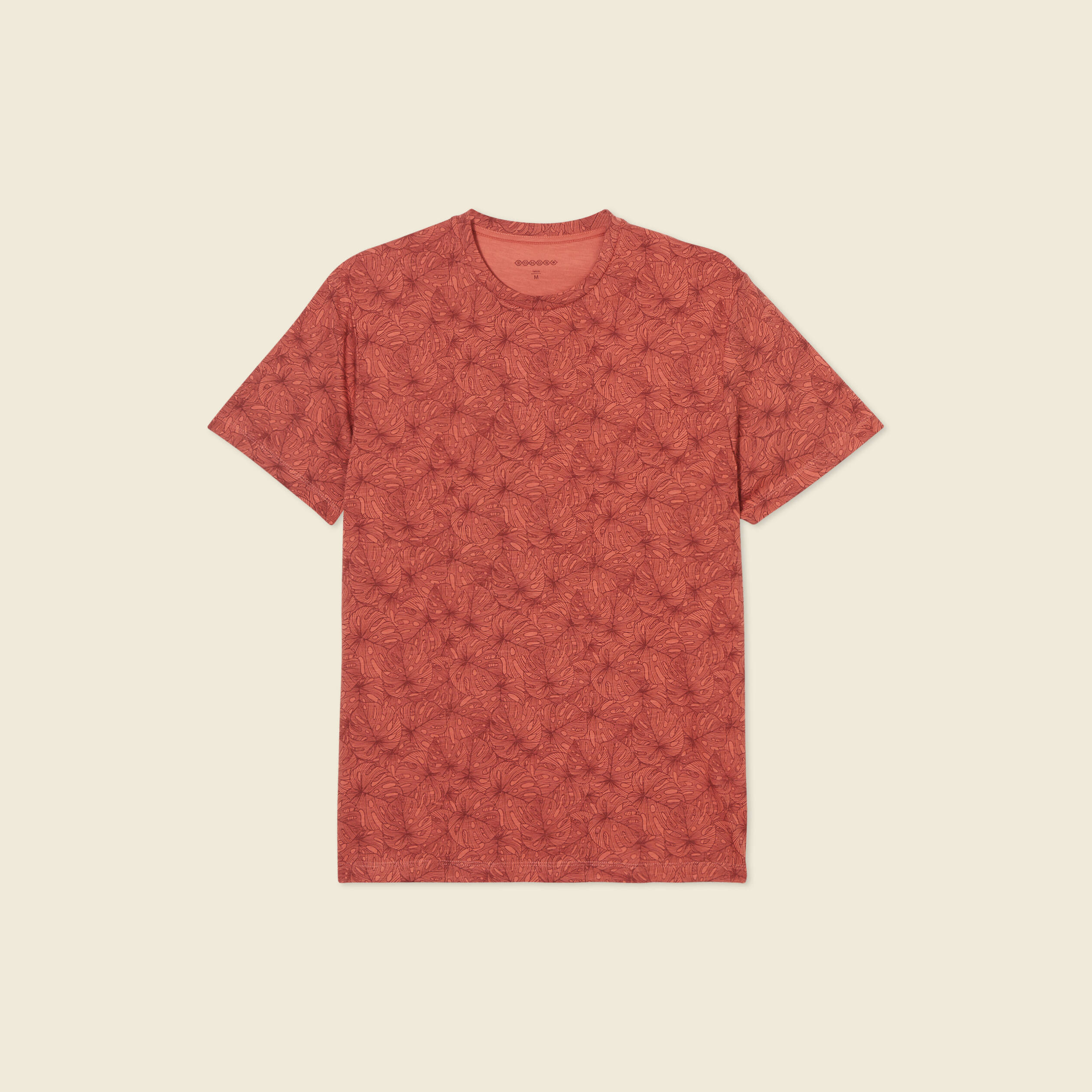 t shirt manches courtes marron cognac homme T-shirt manches courtes marron cognac homme