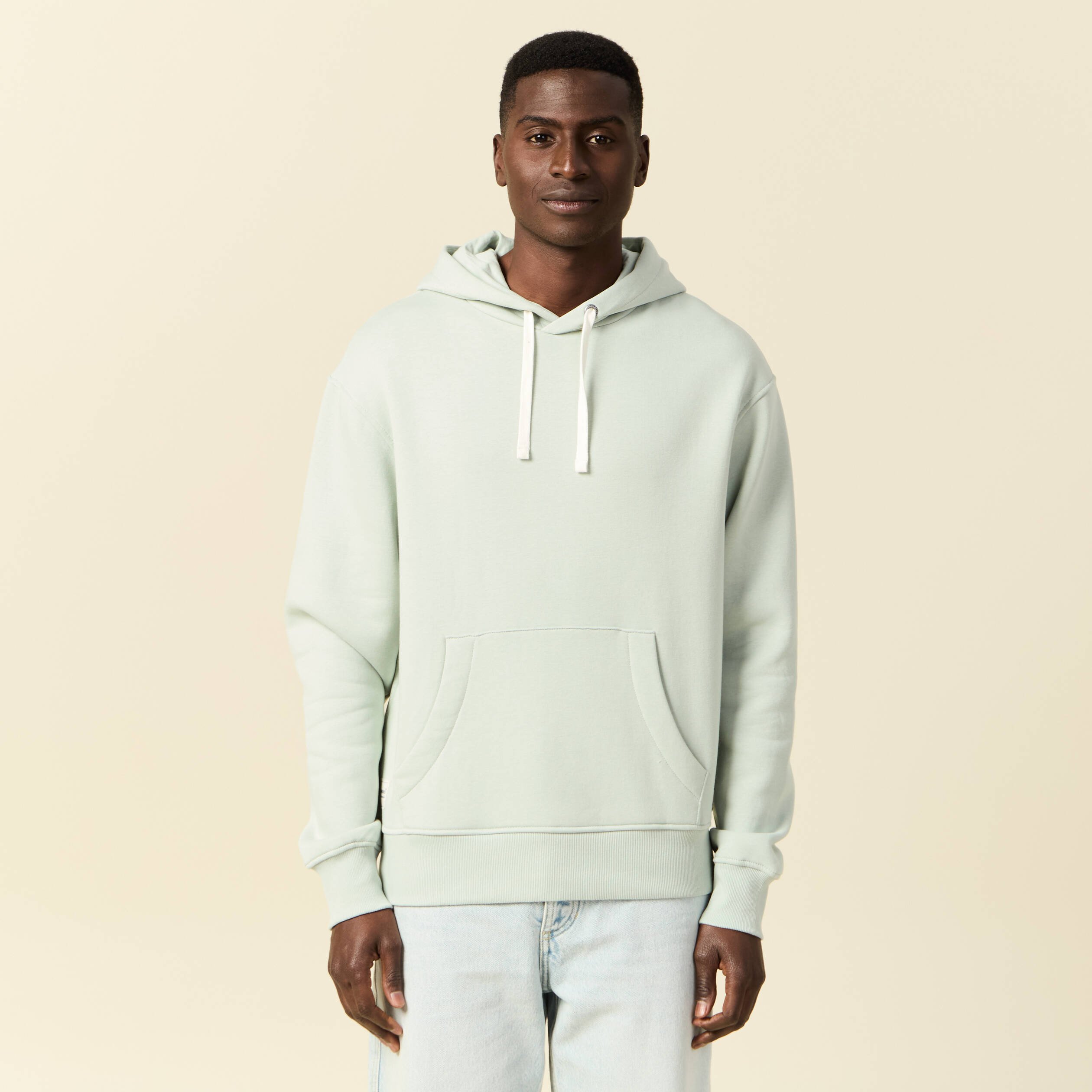 sweat a capuche vert clair homme Sweat à capuche vert clair homme