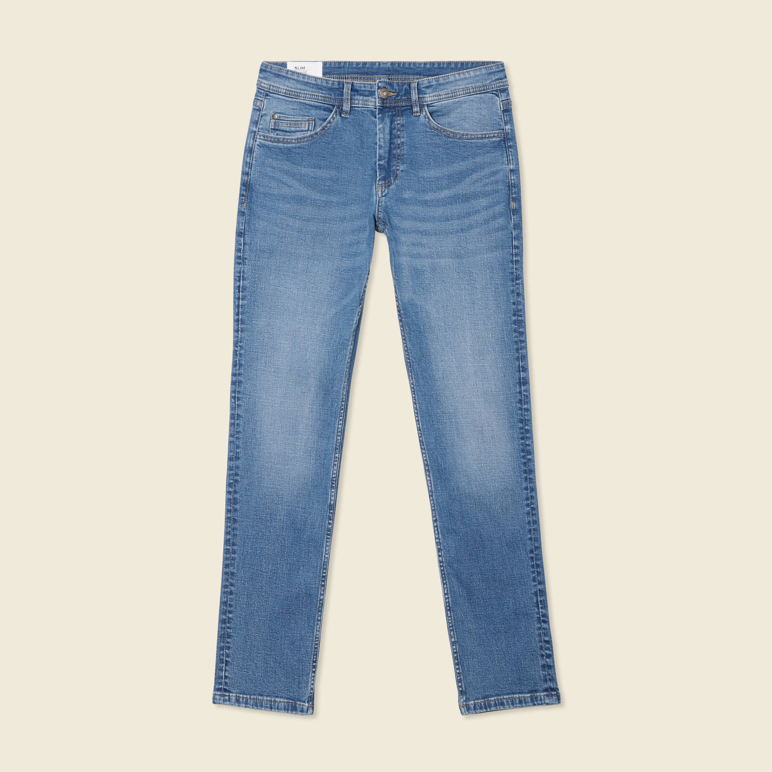 Jeans slim longueur 32 denim stone homme