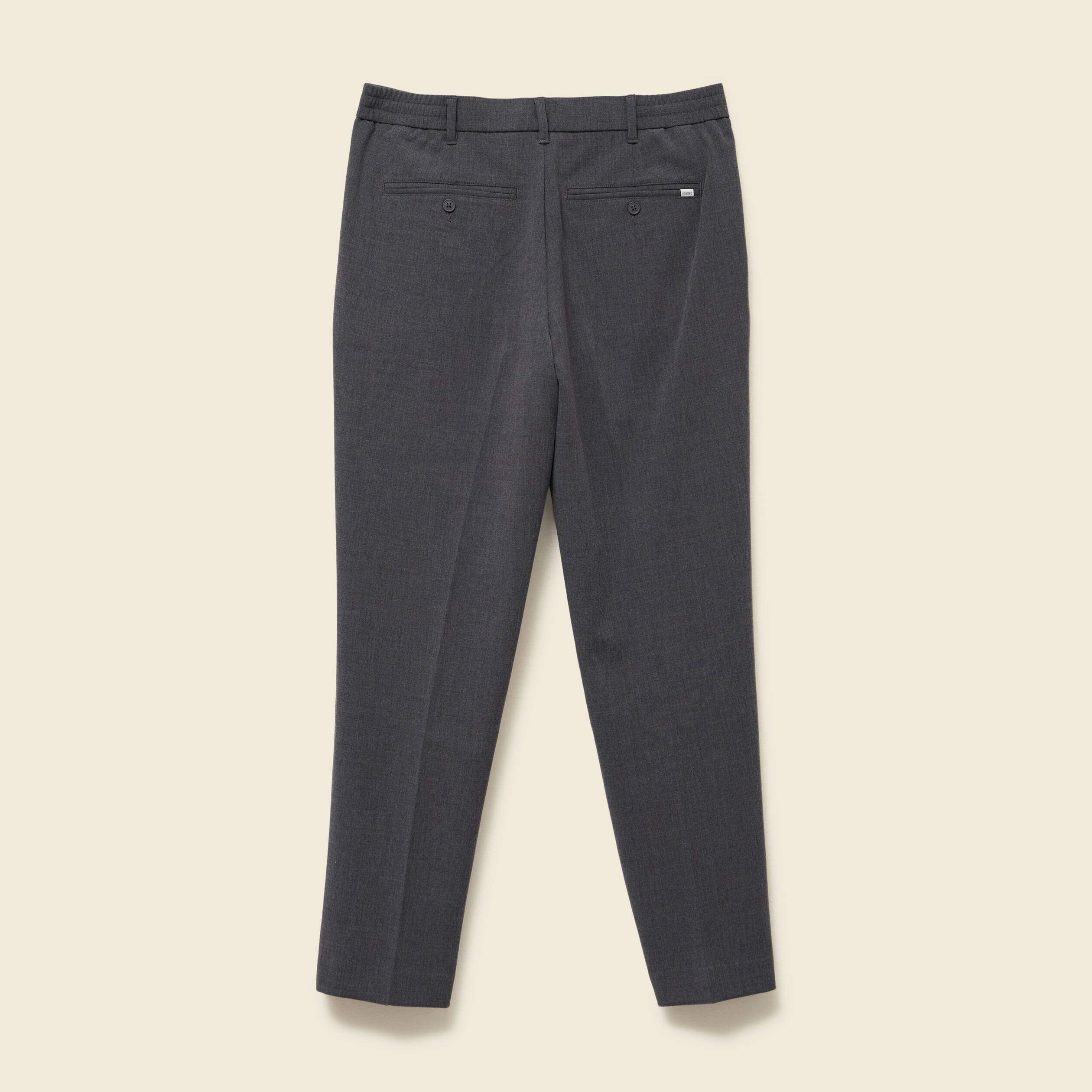 Pantalon droit longueur 32 gris fonc&eacute; homme