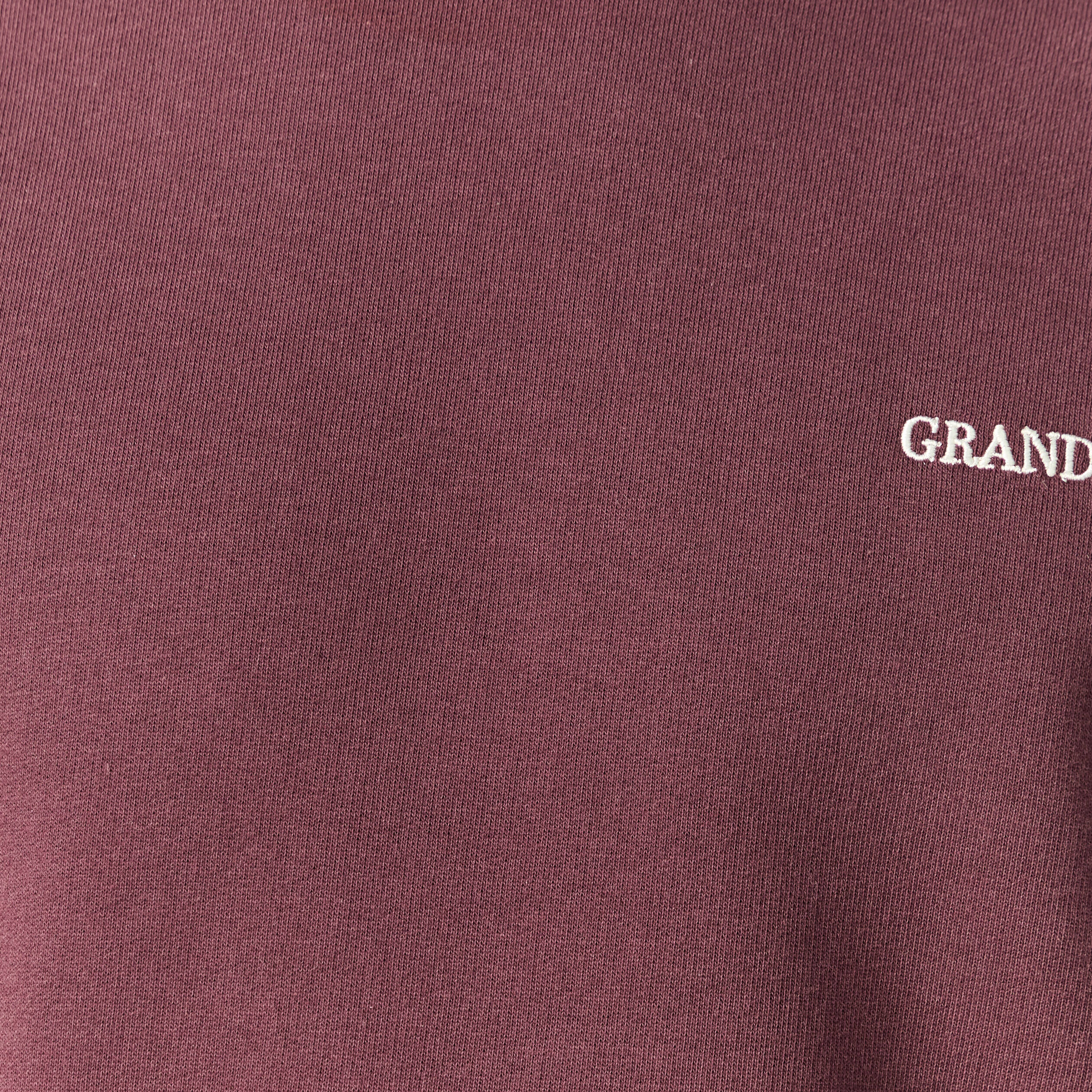 Sweat manches longues bordeaux homme