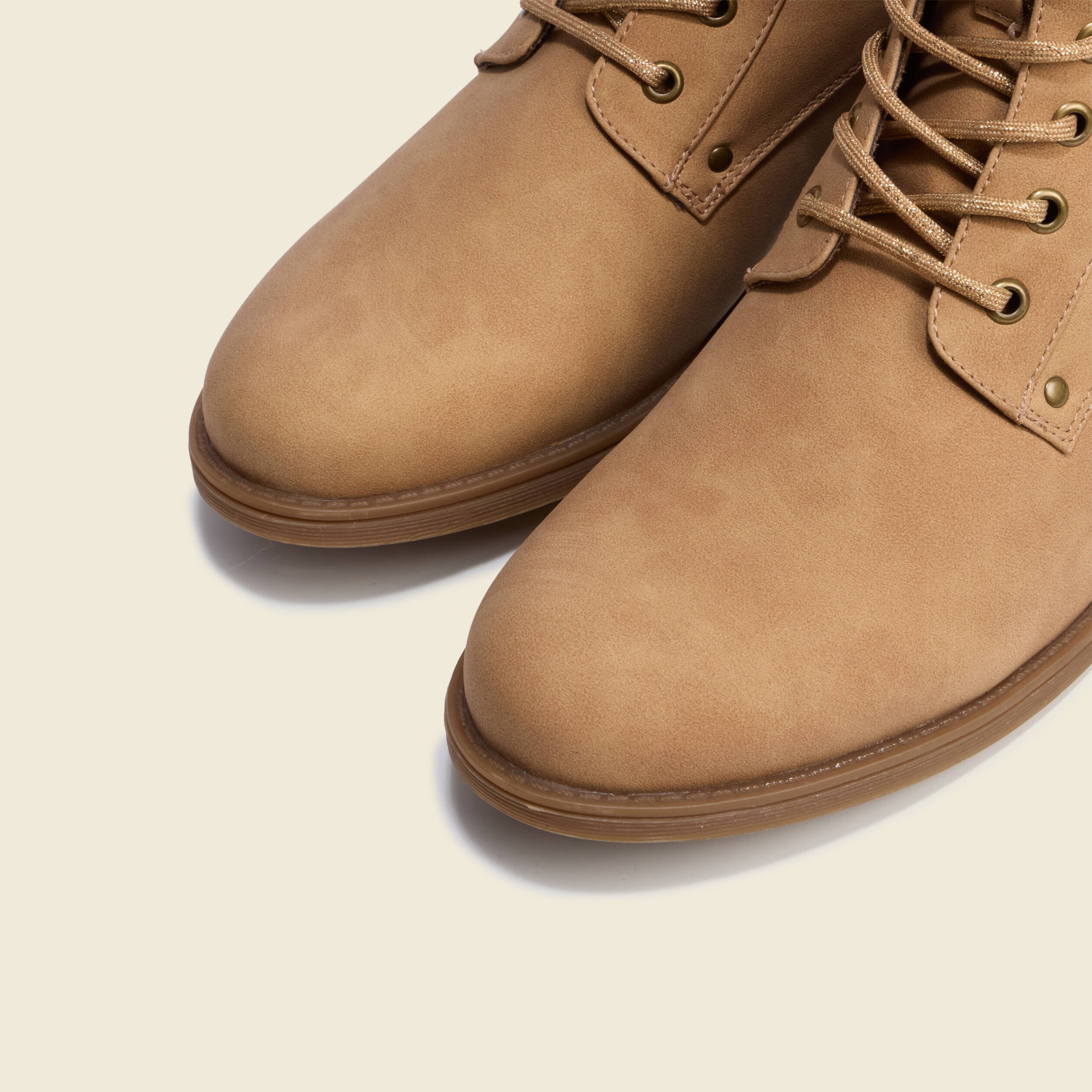 Bottines beige femme