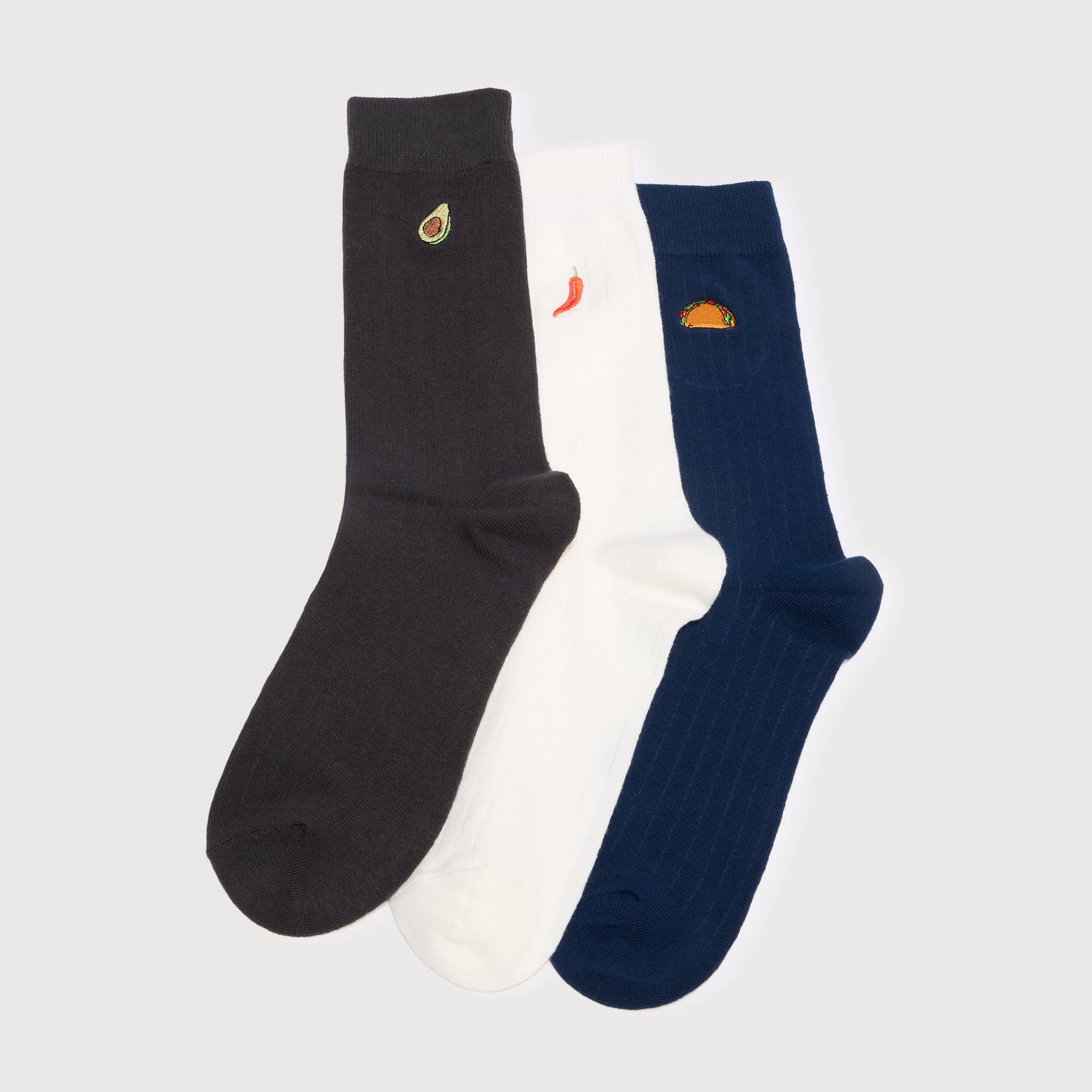 Lot de 3 paires chaussettes hautes vert kaki homme