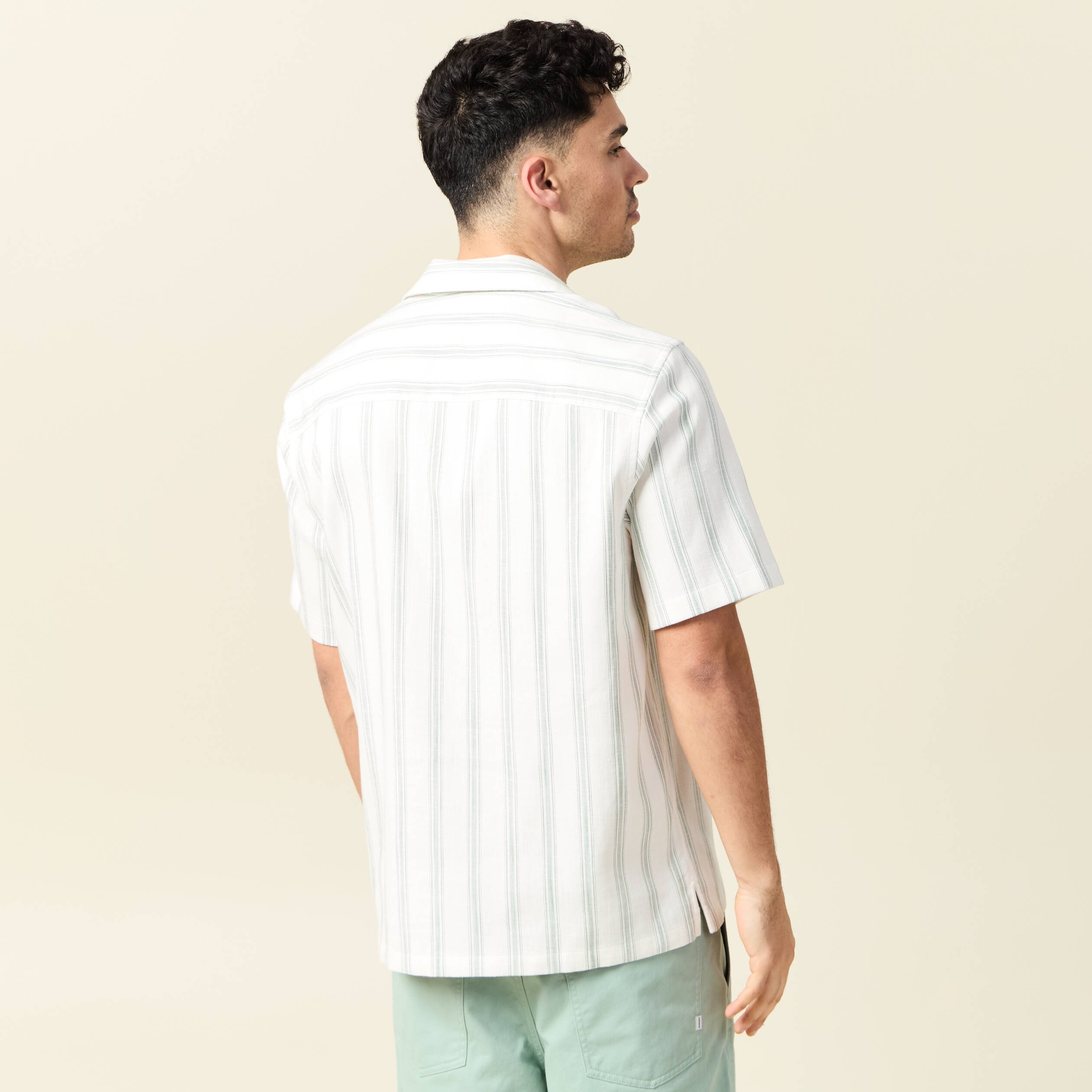 chemise manches courtes vert homme Chemise manches courtes vert homme