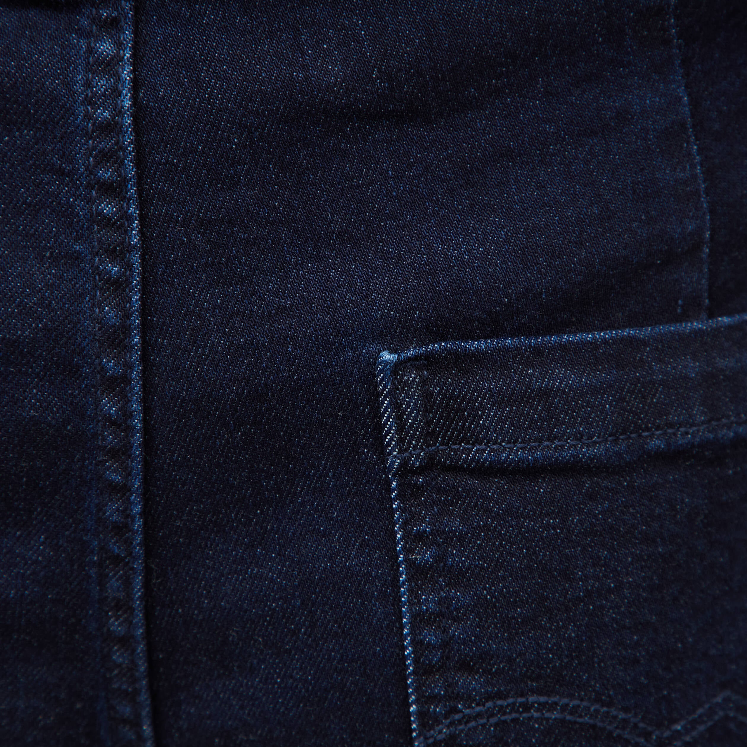 Jeans large taille haute denim brut rinse femme