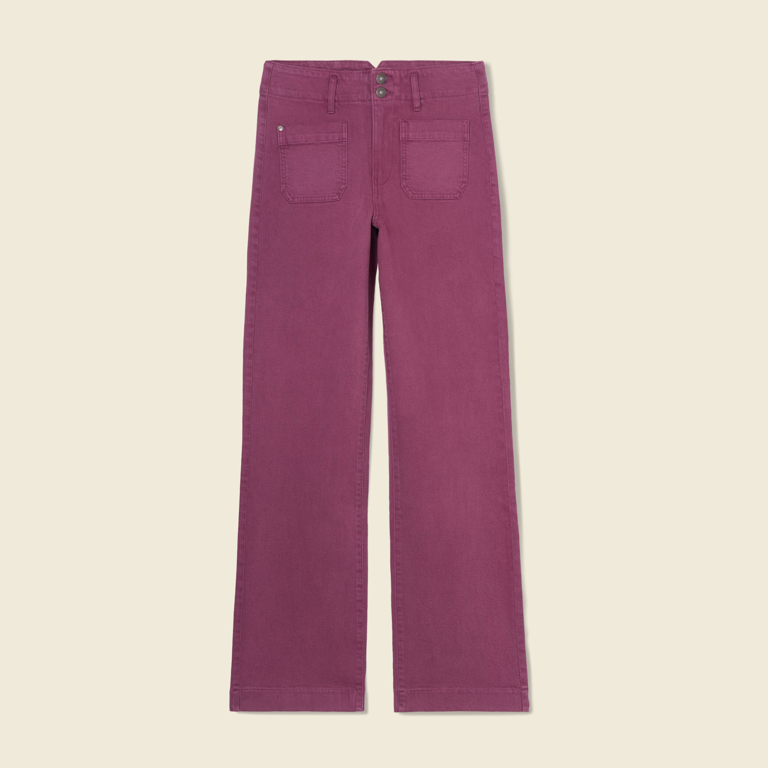 Pantalon flare sales taille haute