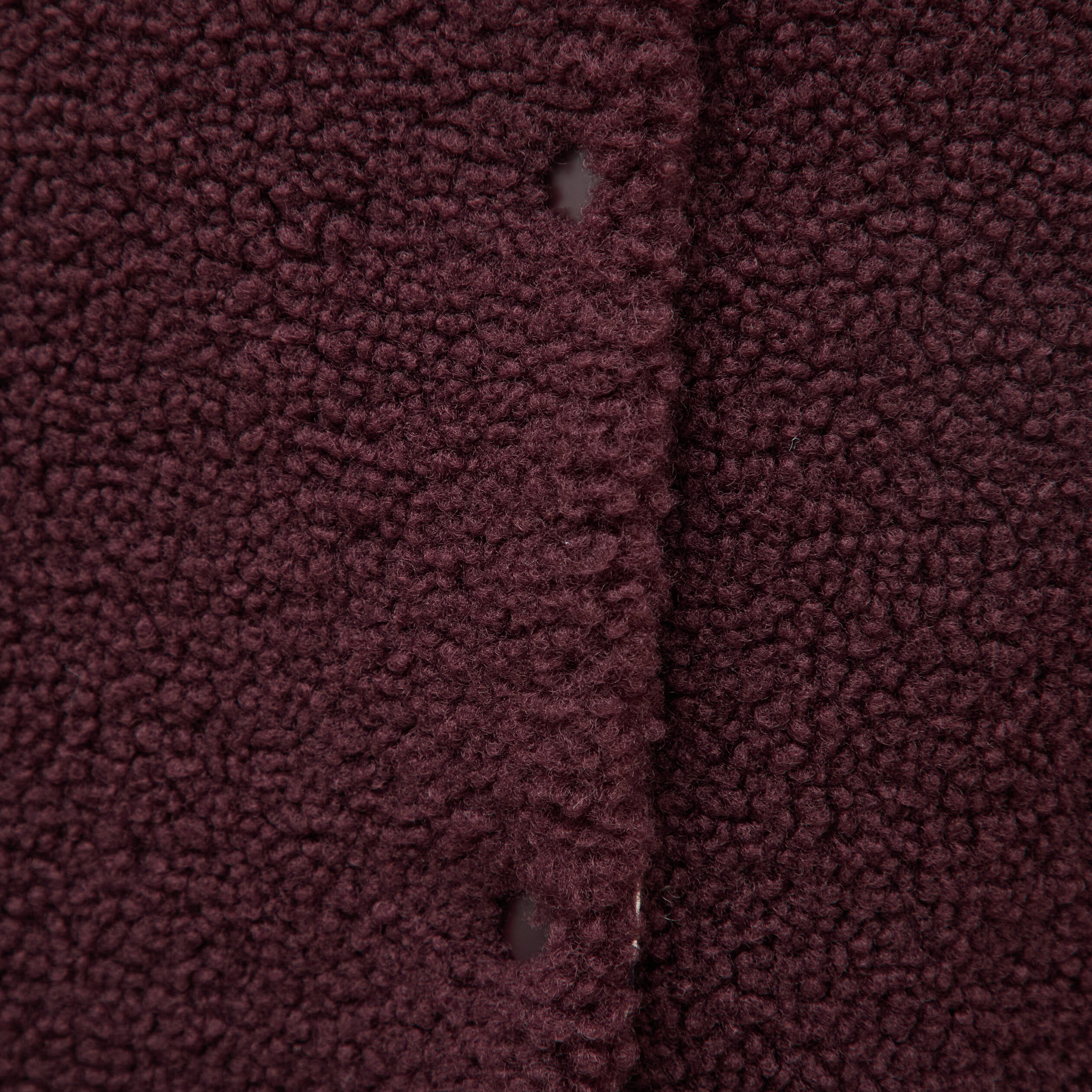 Cardigan droit sans manches doubl&eacute; bordeaux femme