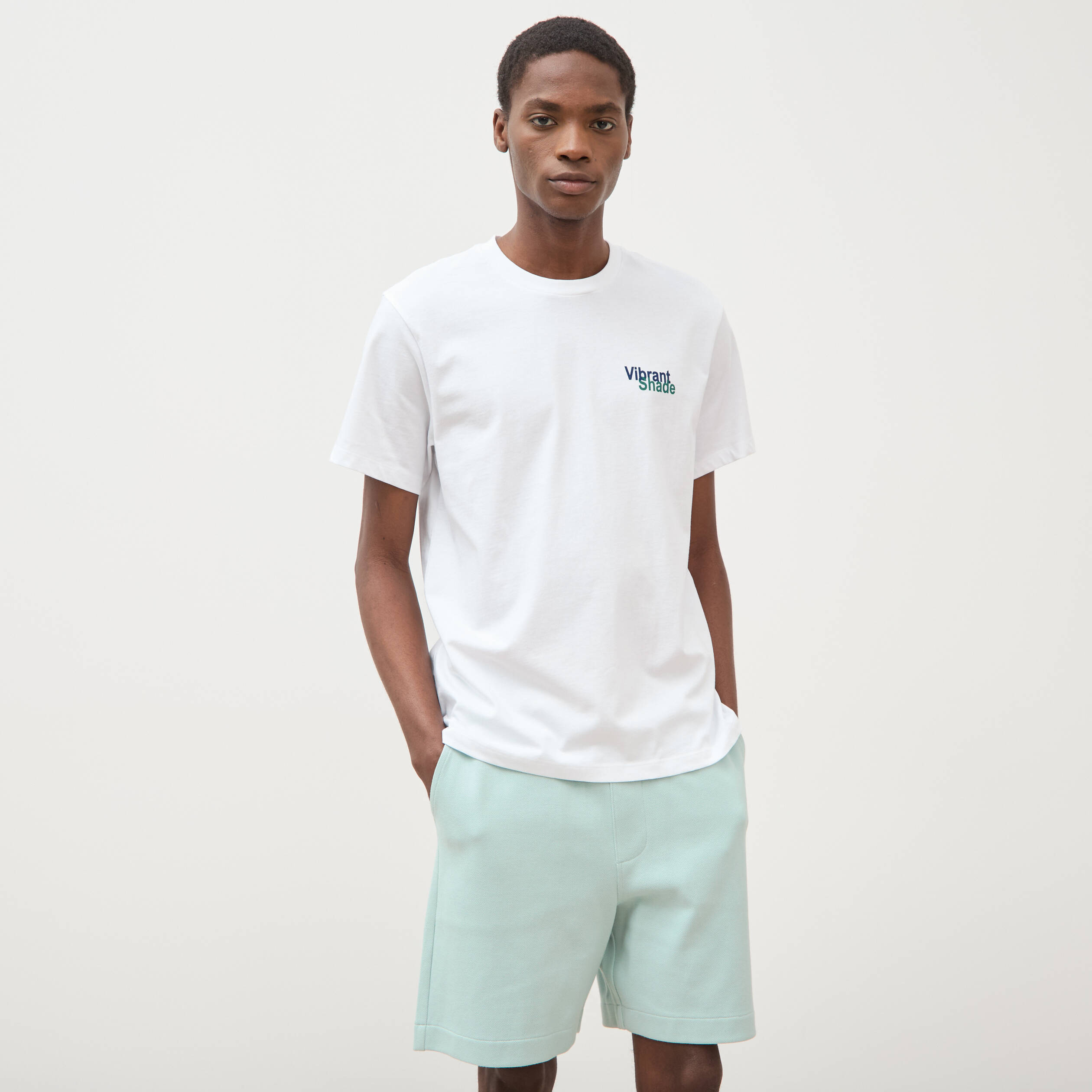 Bermuda bleu gris homme