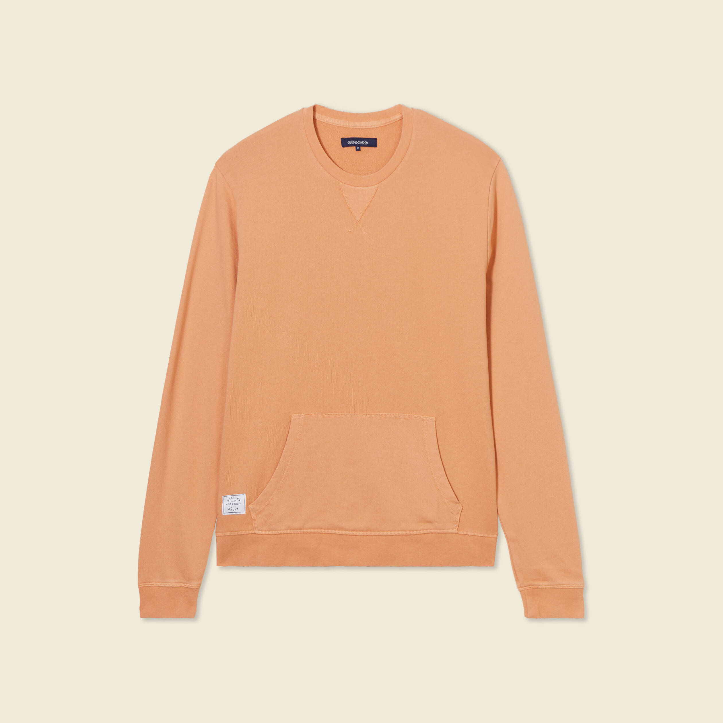 sweat manches longues orange corail homme Sweat manches longues orange corail homme