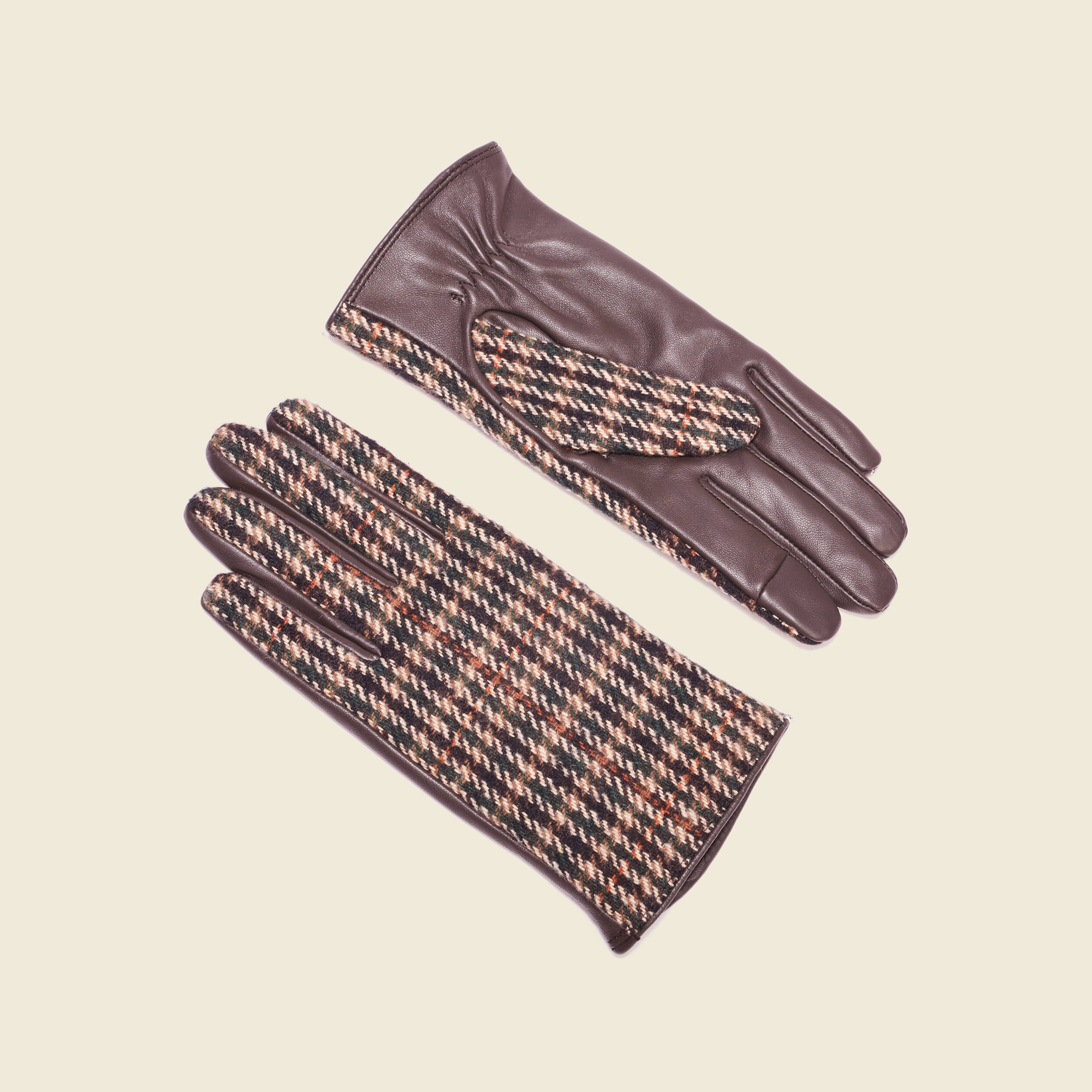 gants en cuir marron femme Gants en cuir marron femme