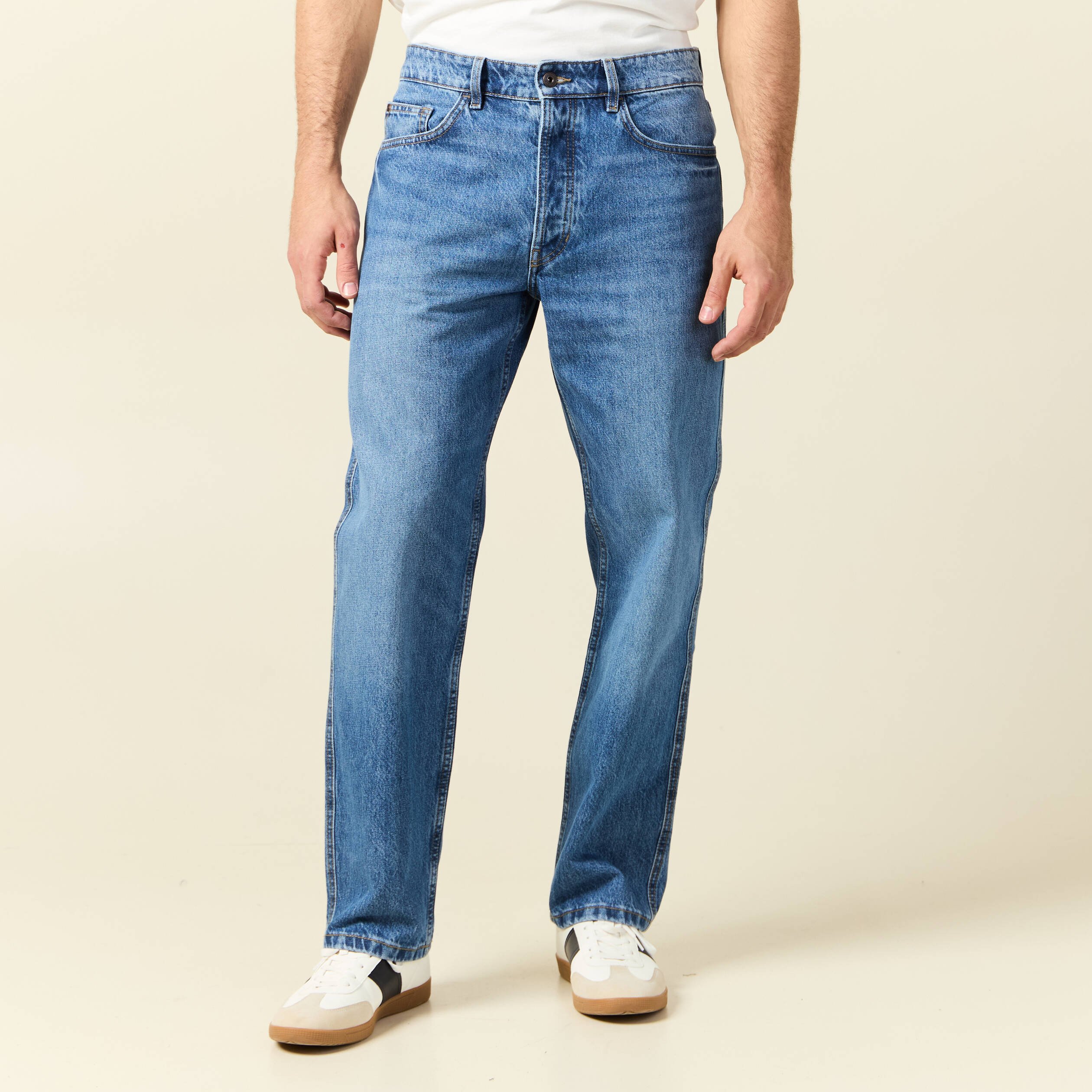 jeans relax 5 poches denim stone homme Jeans relax 5 poches denim stone homme