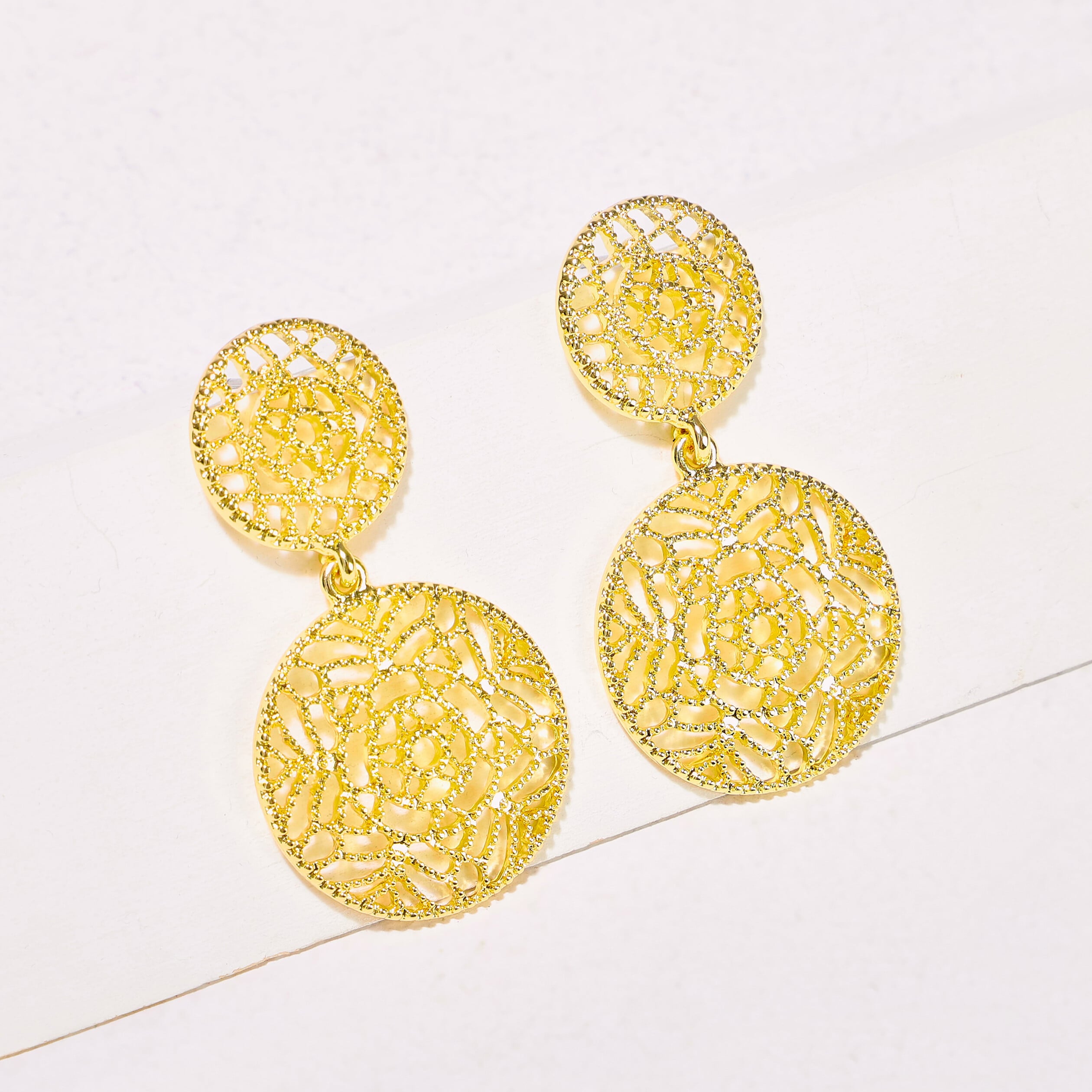Boucles d'oreilles Pendantes Argent Rhodié Aventurine ronde Ref. 57069