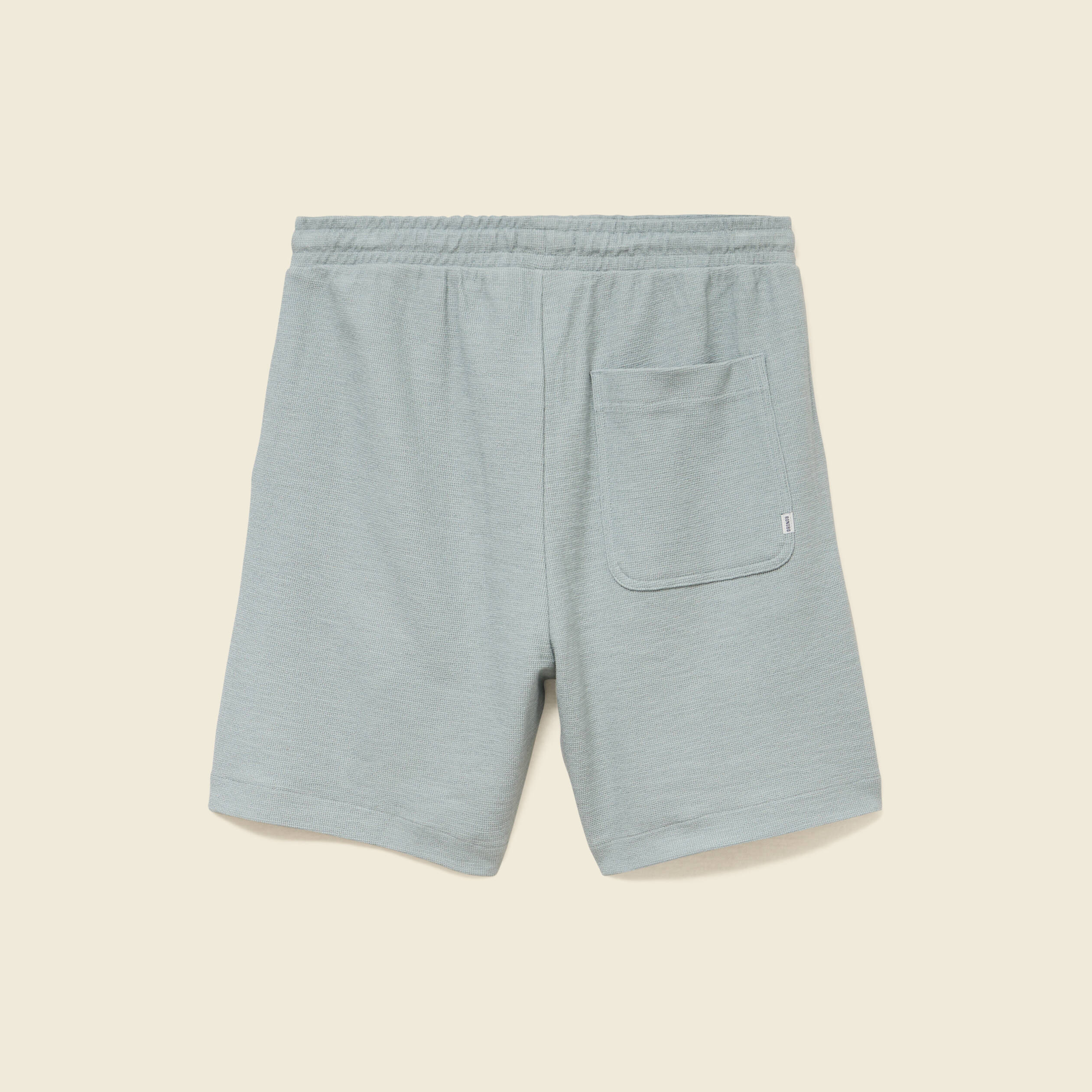 Short droit avec cordon vert clair homme