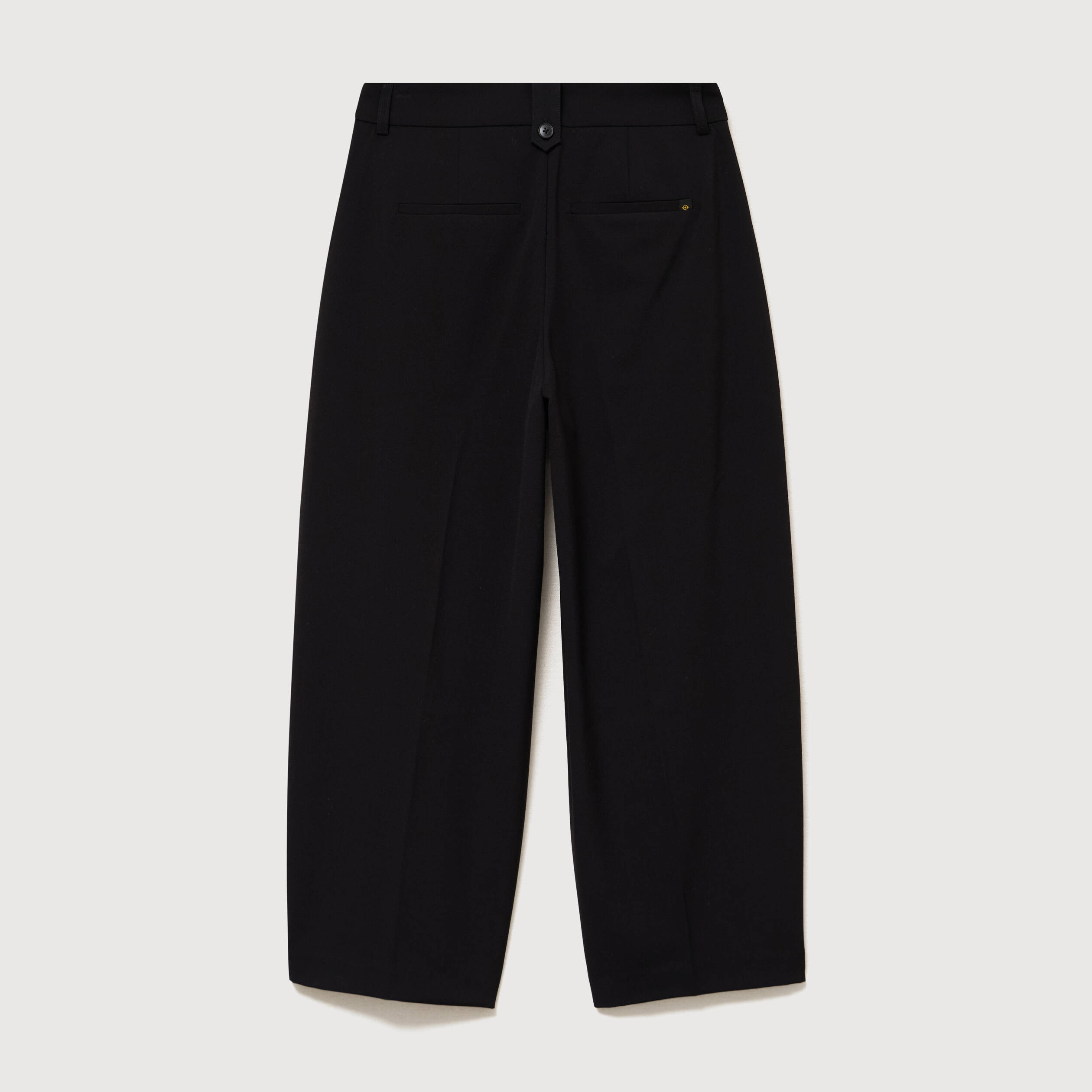 Pantalon barrel noir femme