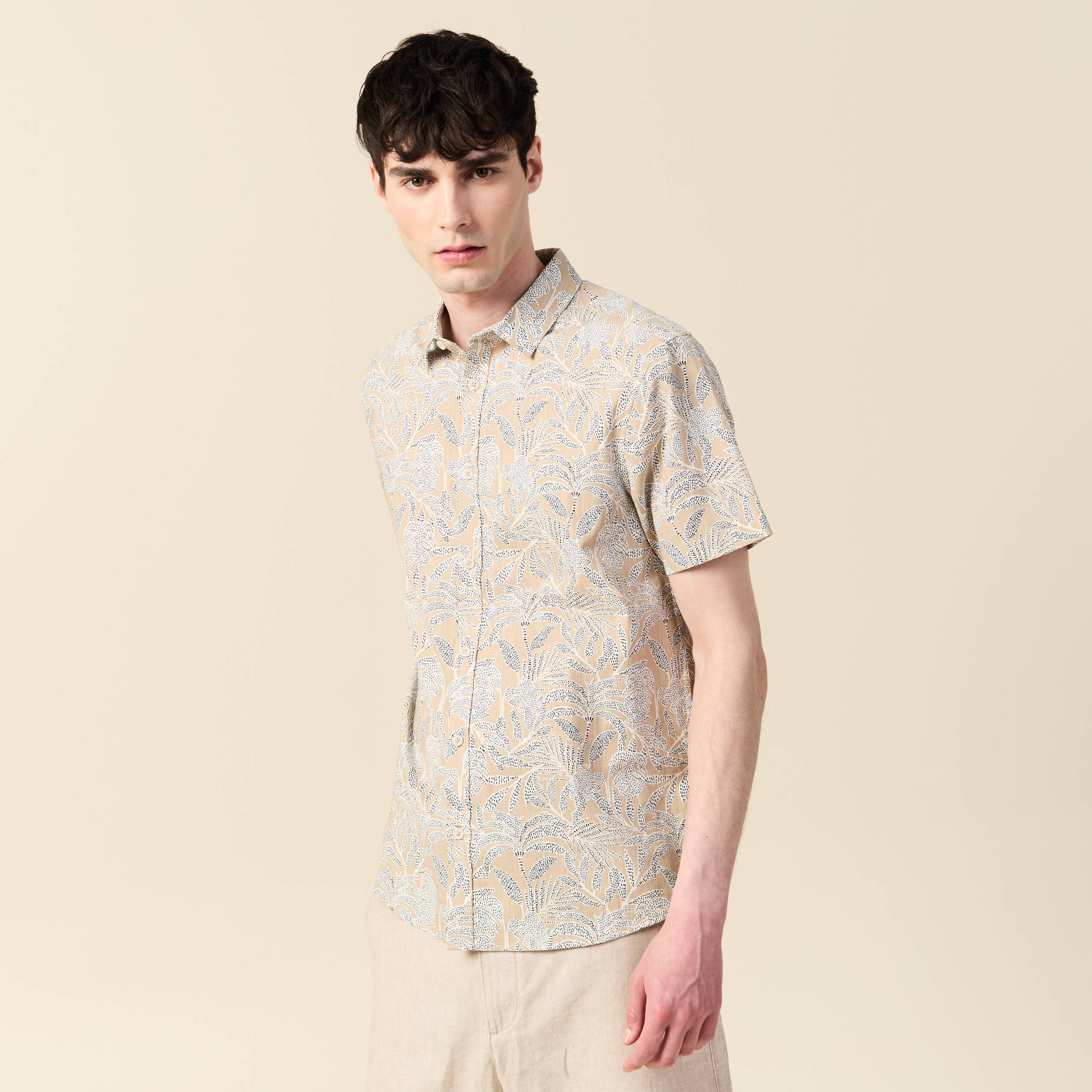 chemise manches courtes vert homme Chemise manches courtes vert homme