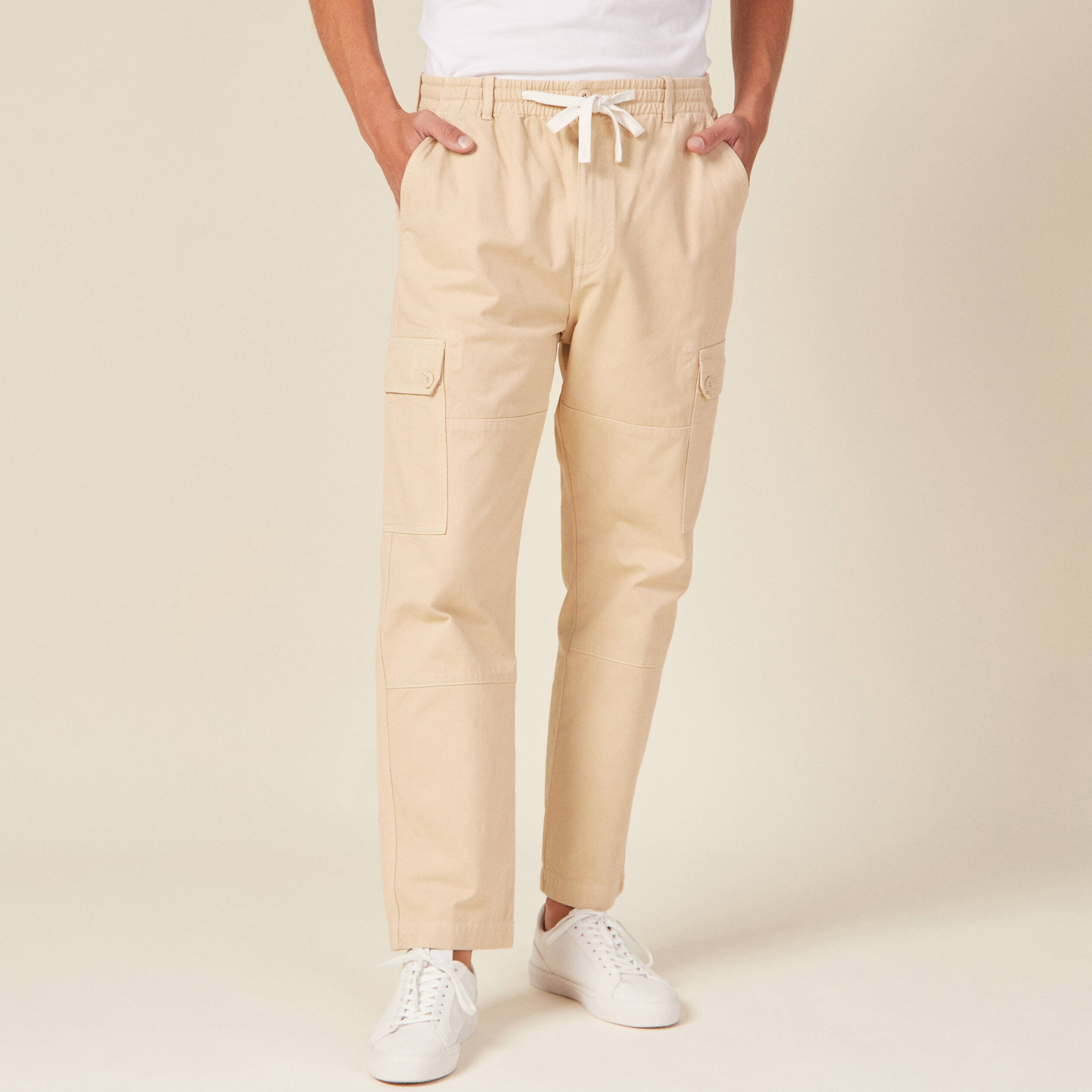 Pantalon Cargo Beige Homme