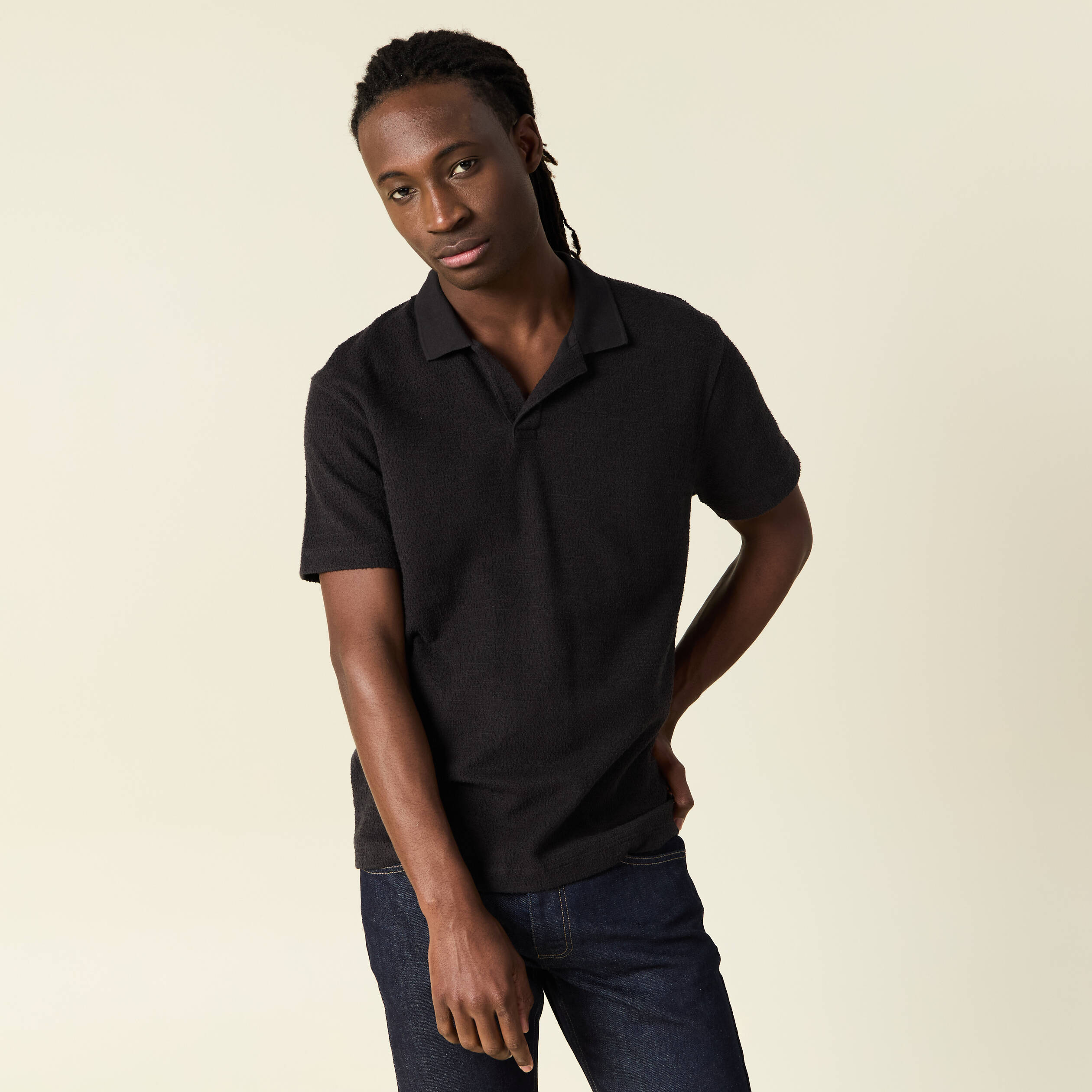 polo manches courtes noir homme Polo manches courtes noir homme
