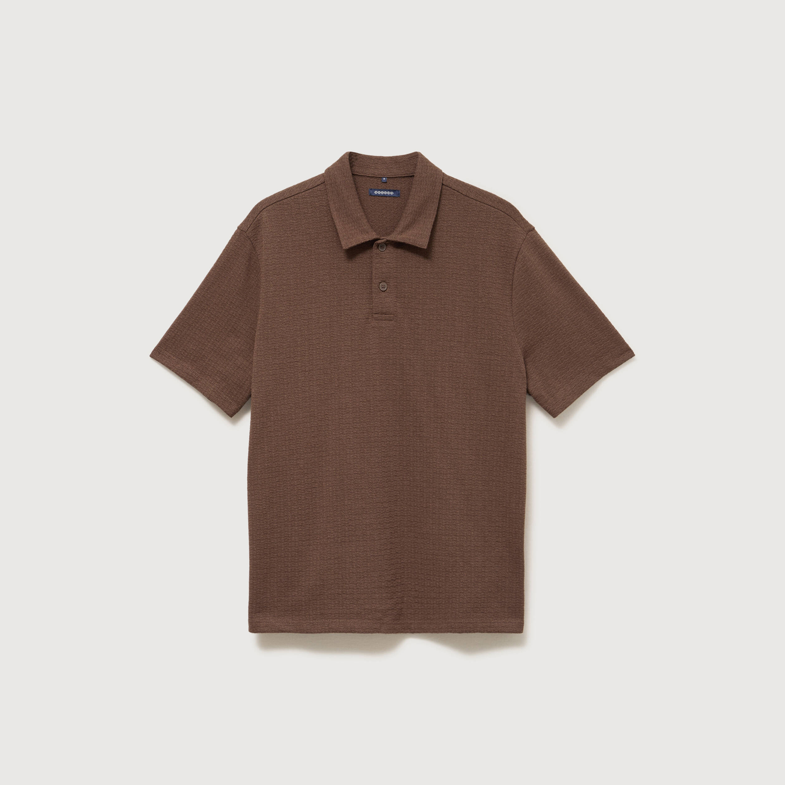 Polo manches courtes taupe homme