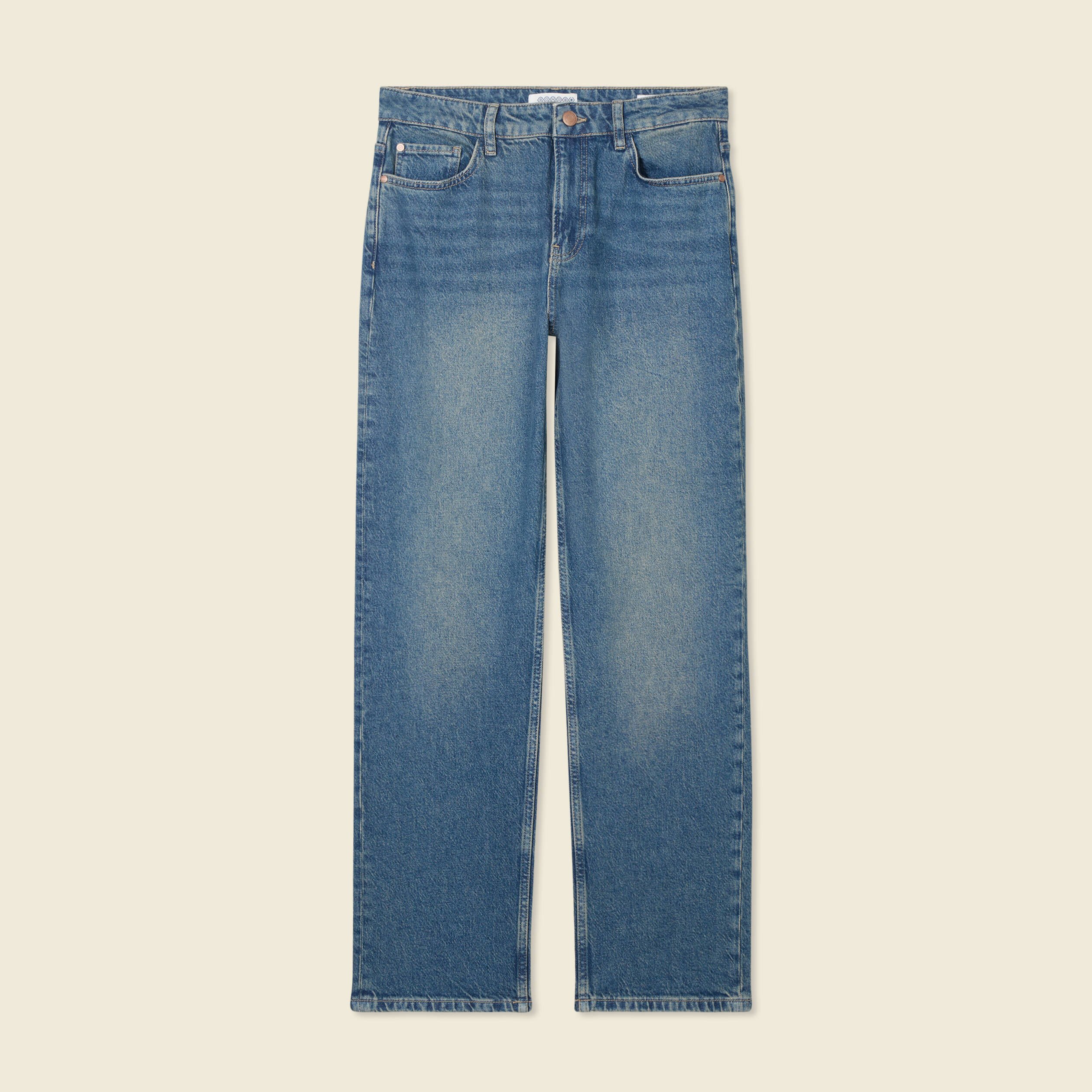 jeans straight denim dirty femme Jeans straight denim dirty femme