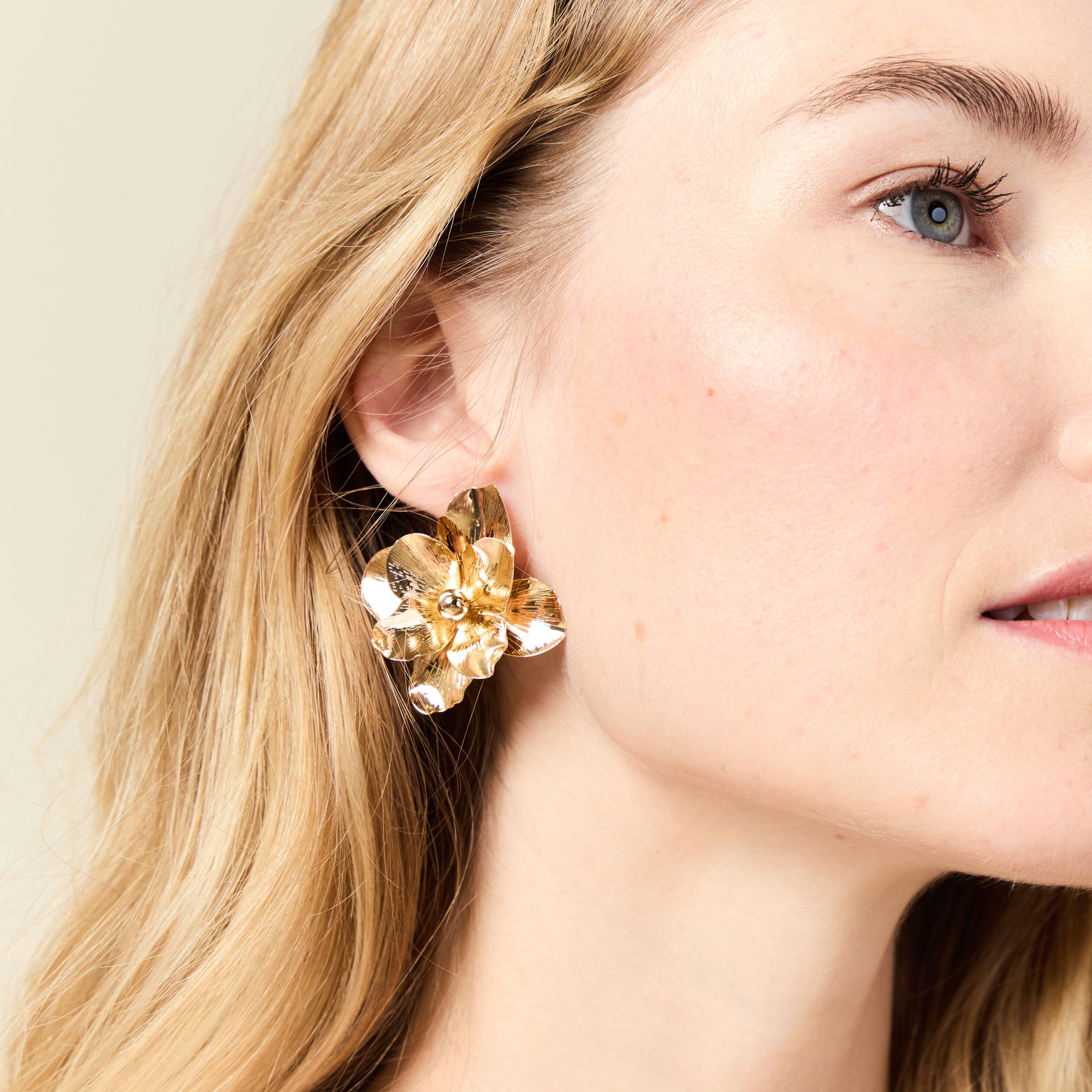 boucles doreilles clous couleur or femme Boucles d'oreilles clous couleur or femme