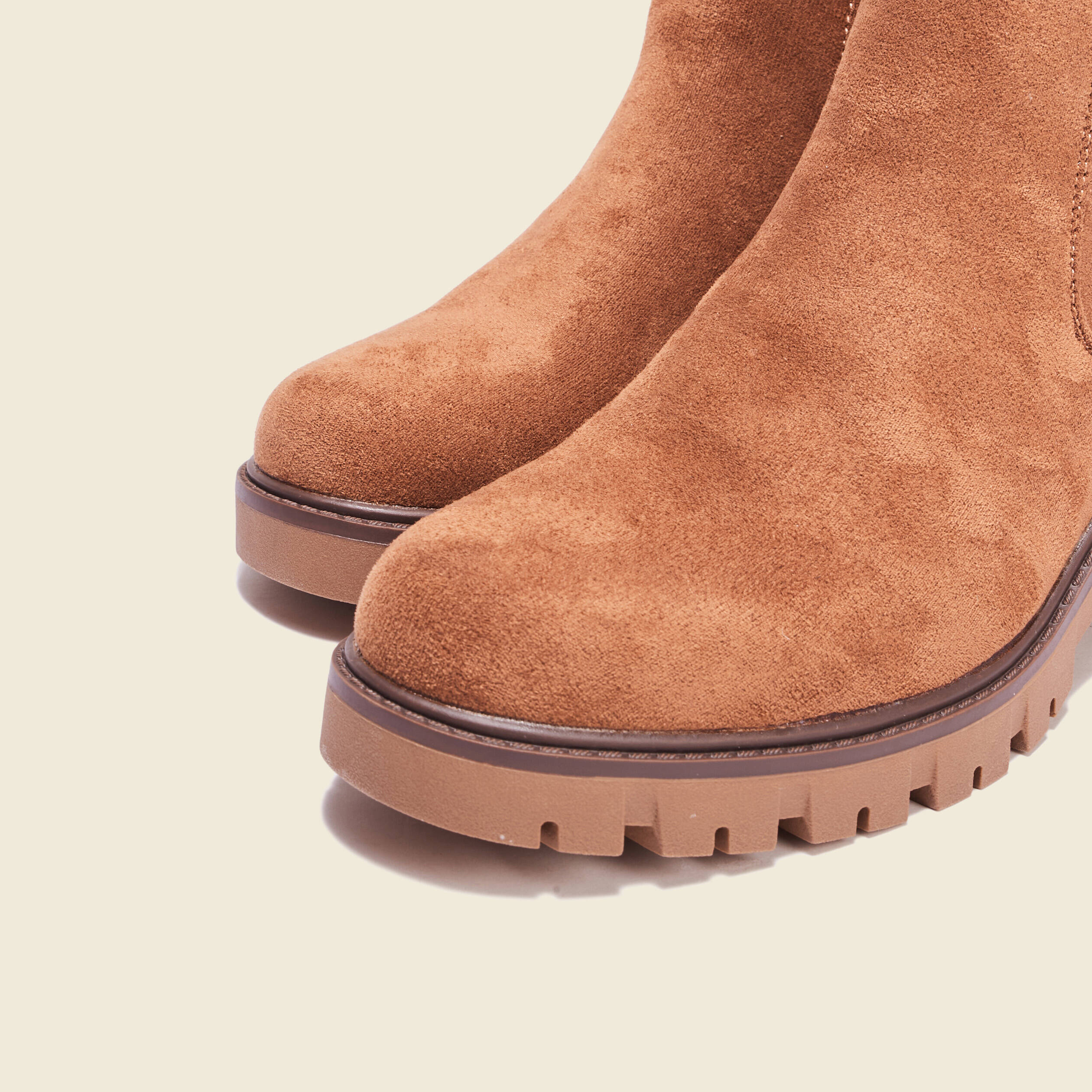 bottines chelsea crantees marron femme Bottines chelsea crantées marron femme