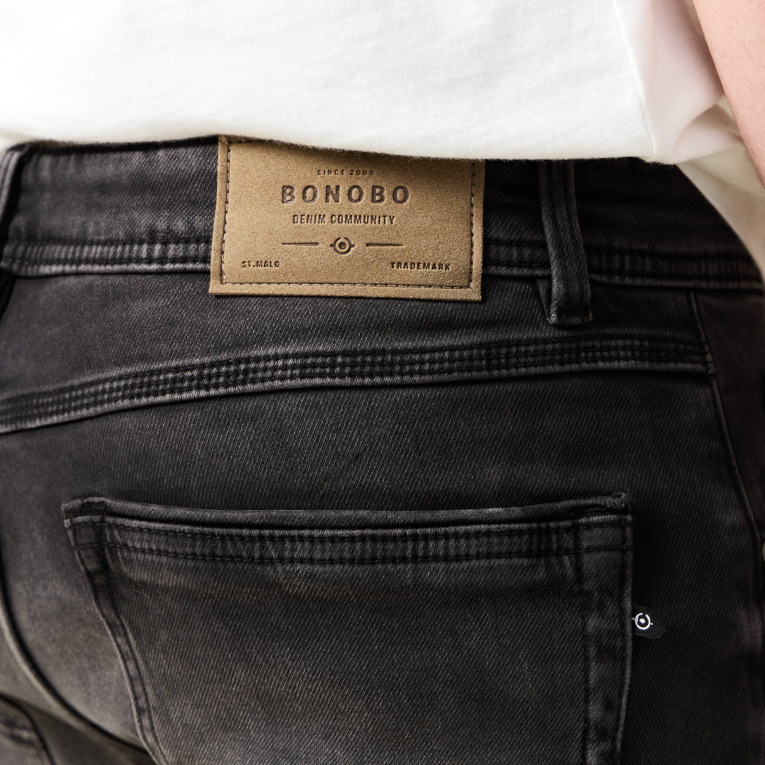 jeans straight longueur 34 denim denim noir homme Jeans straight longueur 34 denim denim noir homme