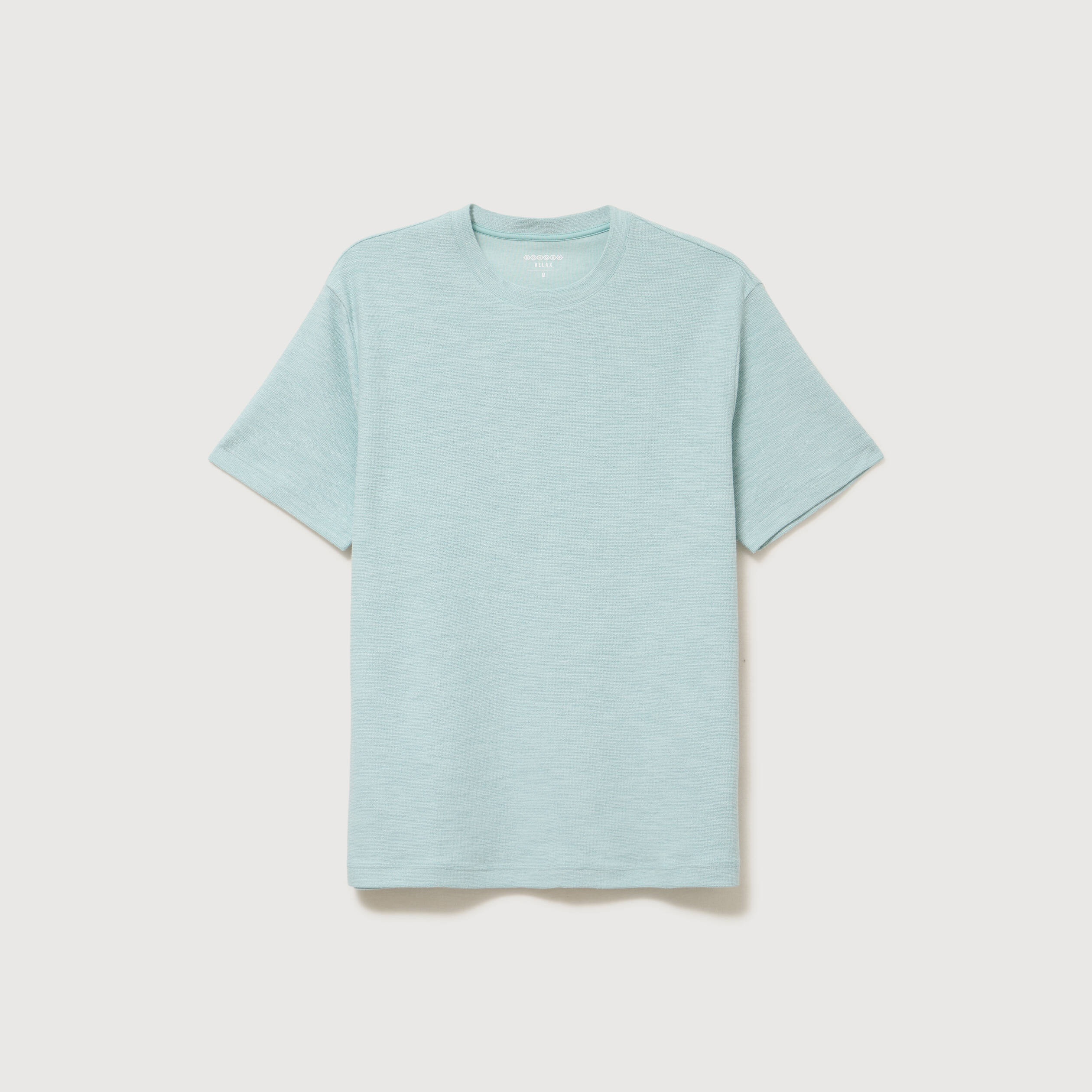 T-shirt manches courtes bleu gris homme