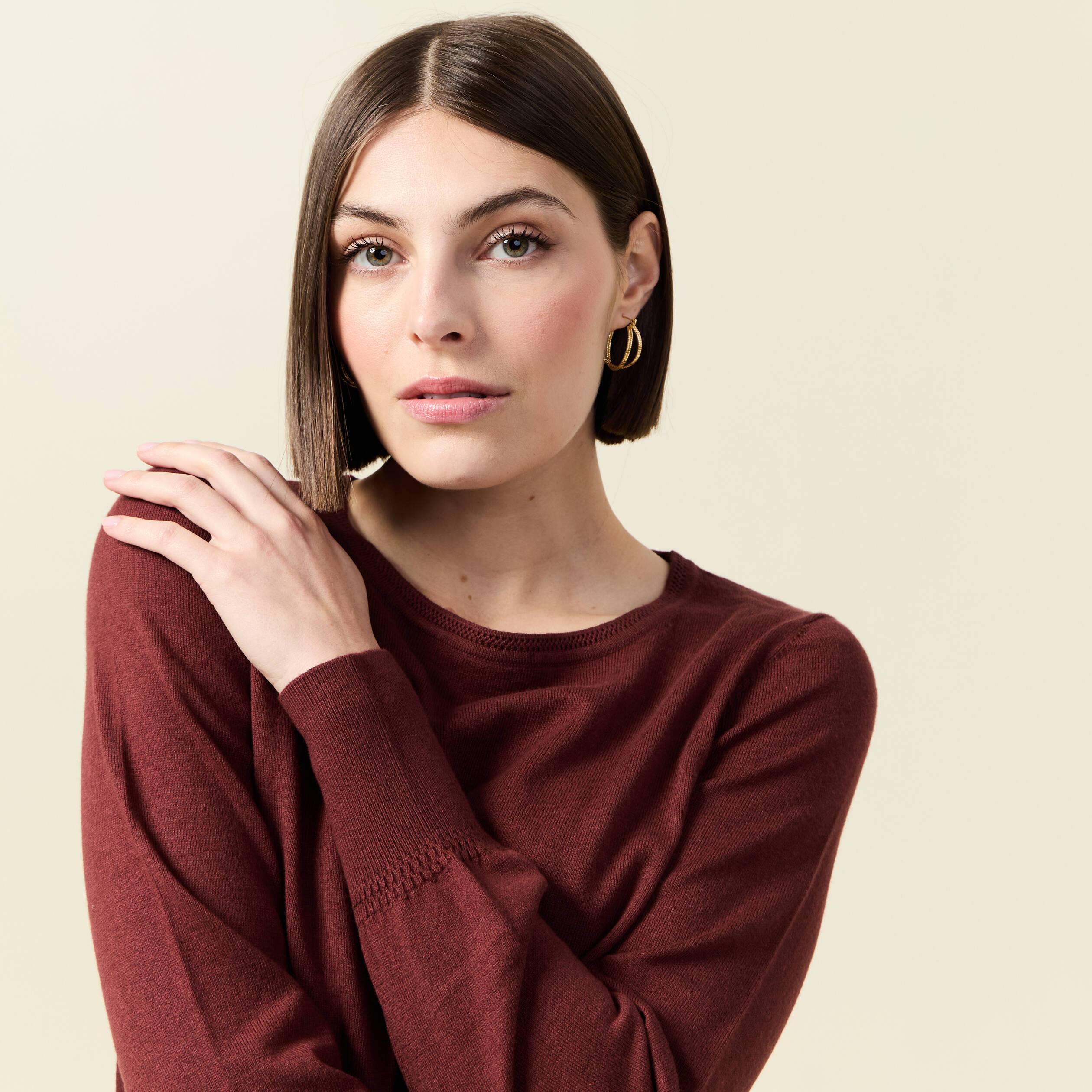 pull manches longues marron femme Pull manches longues marron femme