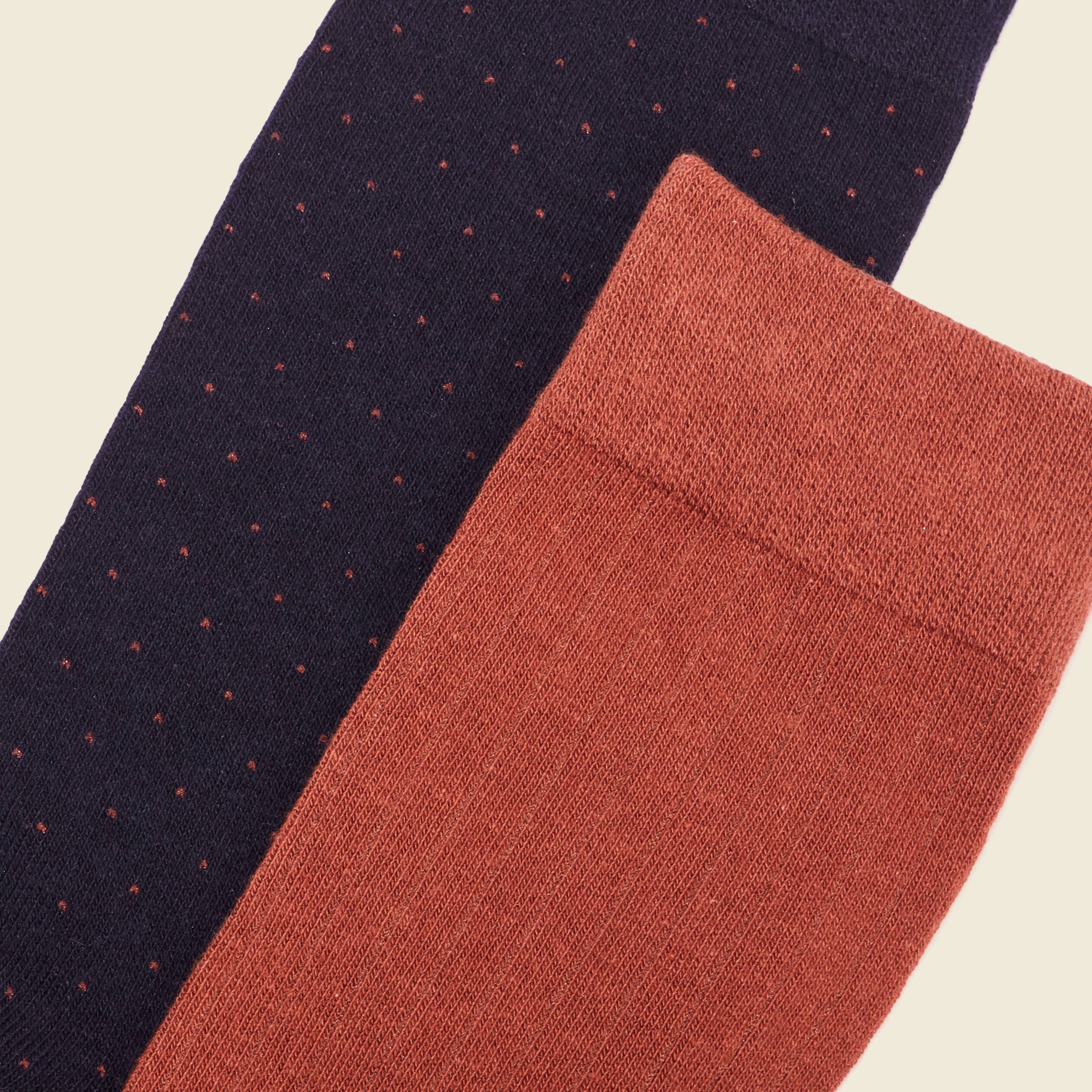 lot 2 paires chaussettes marron cognac homme Lot 2 paires chaussettes marron cognac homme